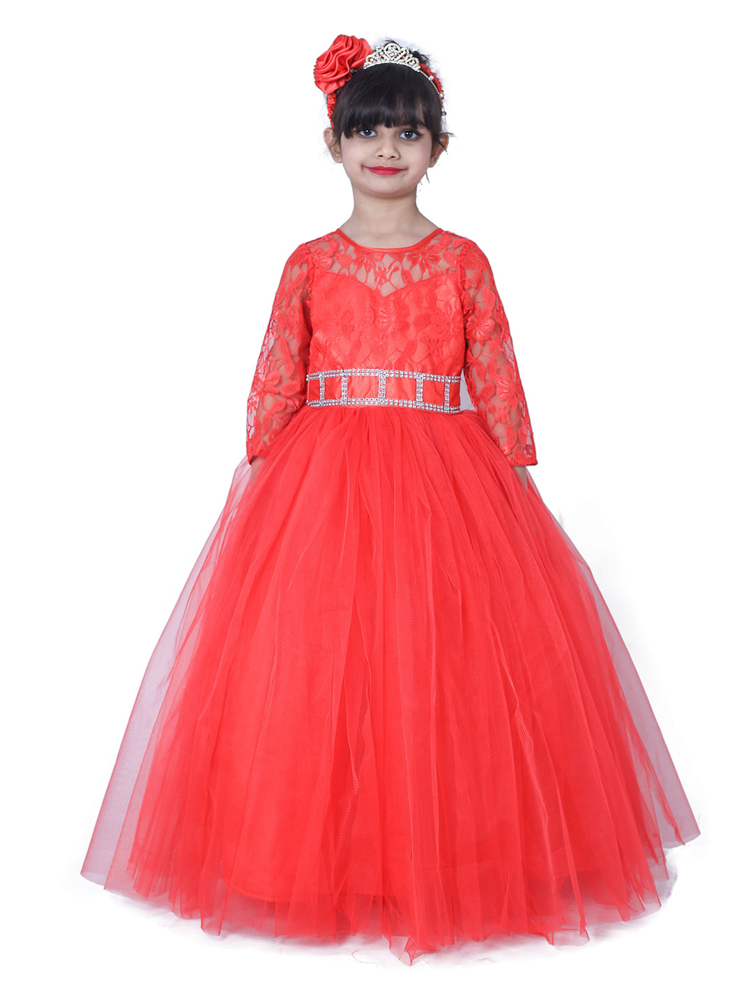 Wish little Lace A-Line Maxi Girls Dress