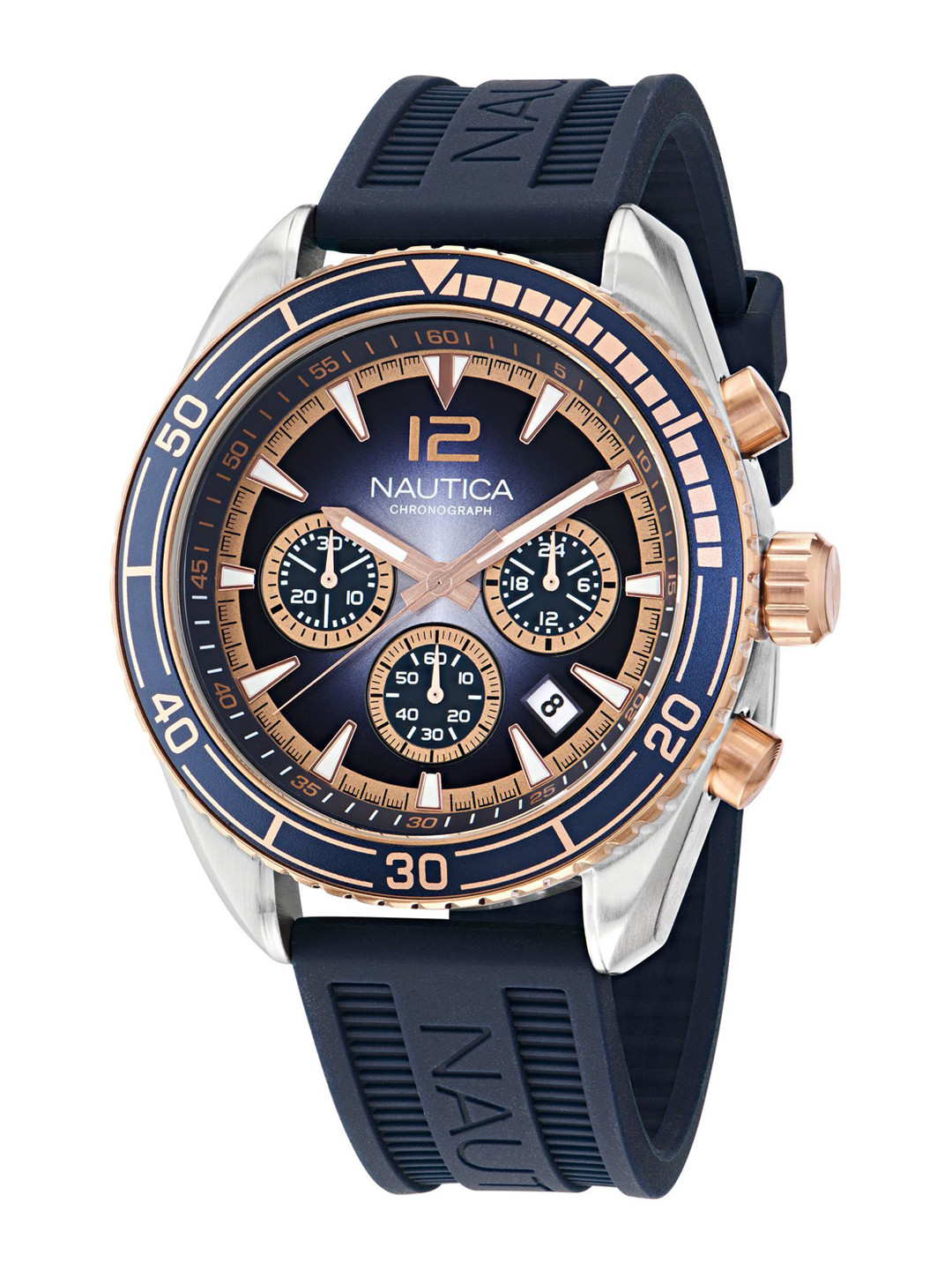 Nautica Men Key Biscane Skeleton Dial & Straps Analogue Watch NAPKBF301