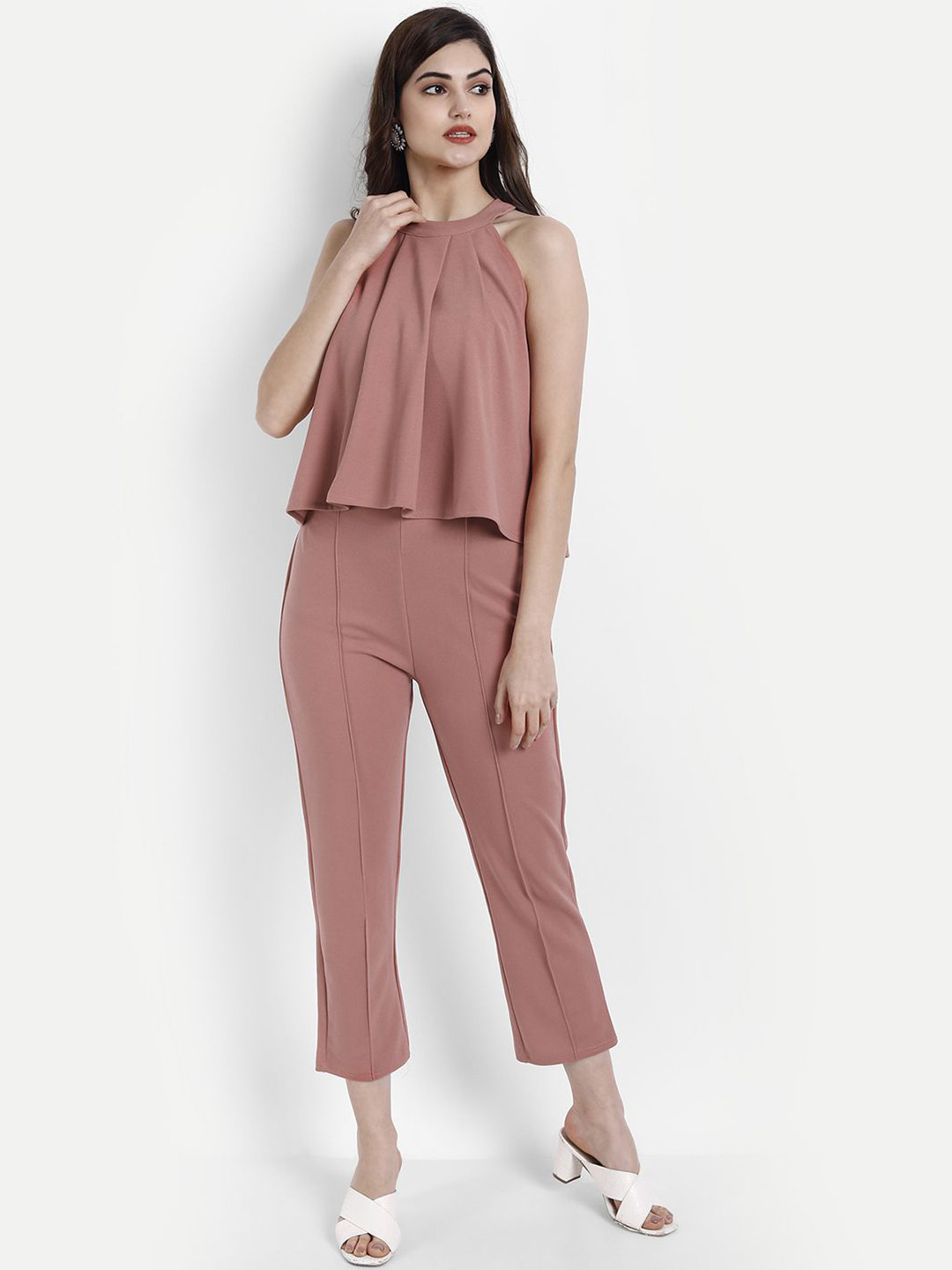 BROADSTAR Women Sleeveless Top & Trousers Co-Ords