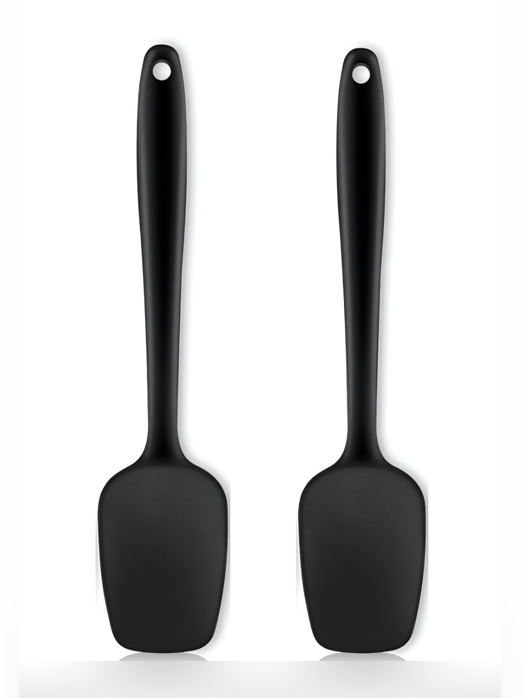 Baskety Black 2 Pieces Silicone Spatulas