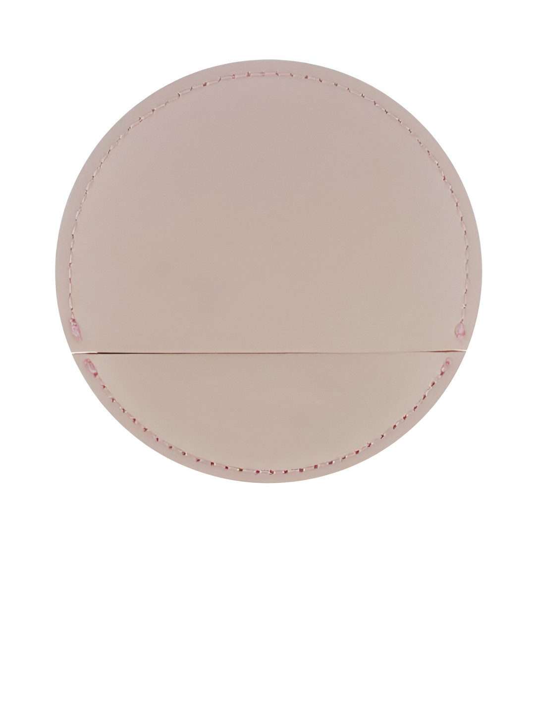We3 Pink Round Stainless Steel Pocket Compact Mirror
