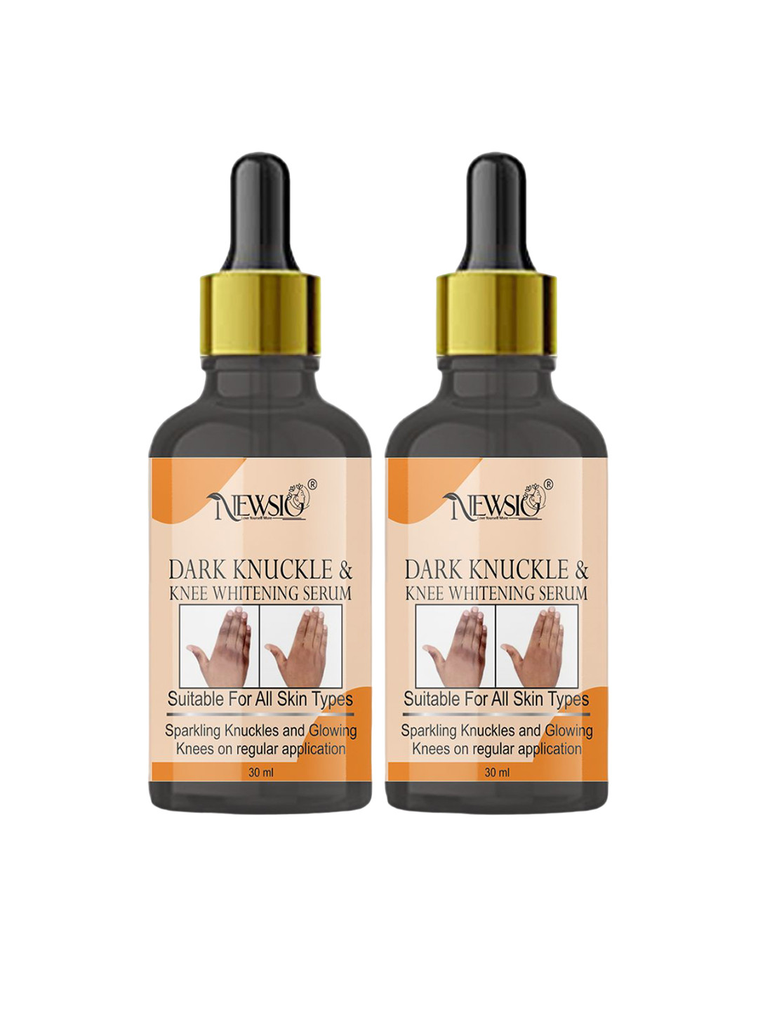 Newsio Set Of 2 Dark Knuckles Elbow Serum - 60ml Each