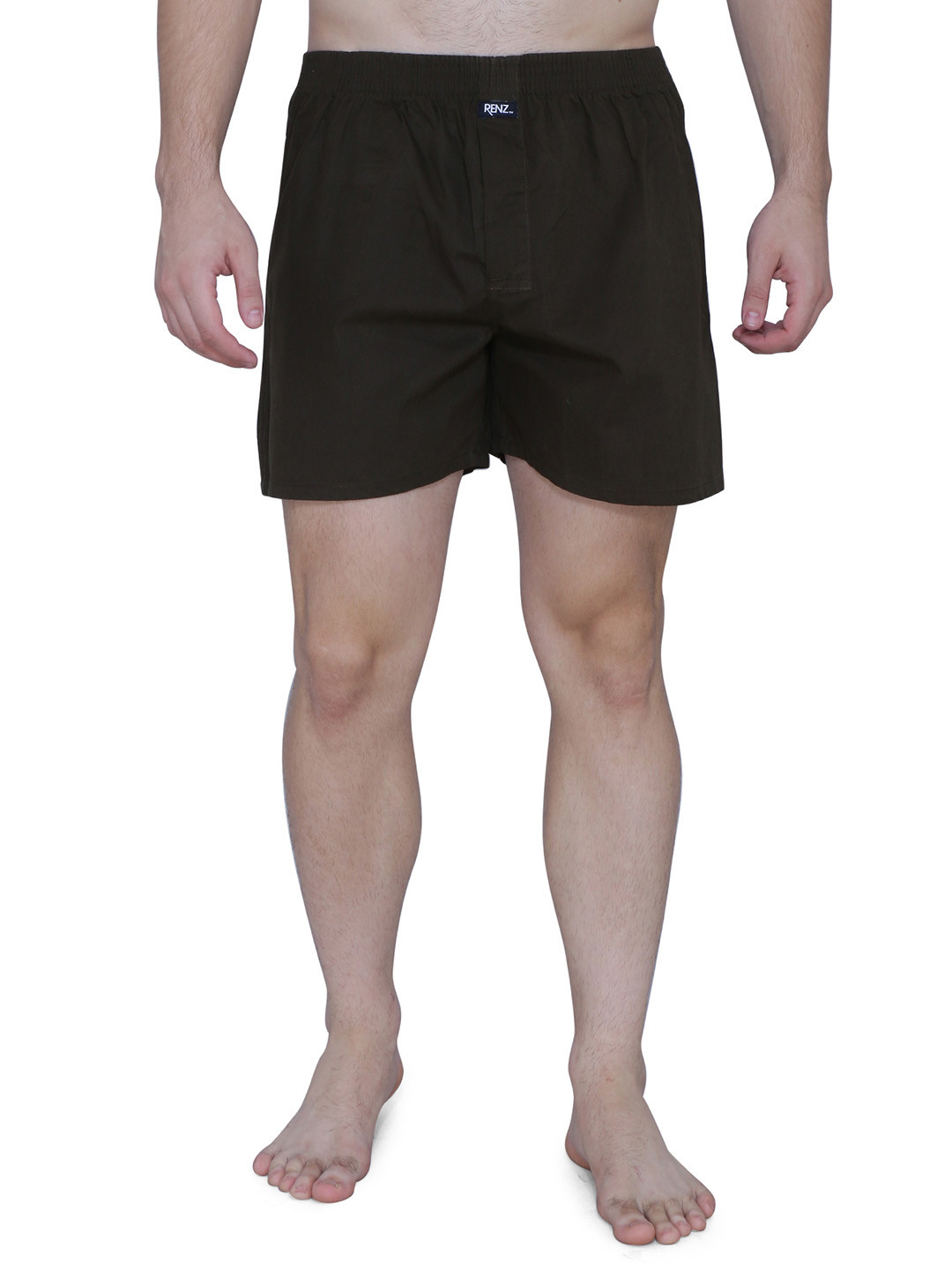 RENZ Men Solid Cotton Boxers