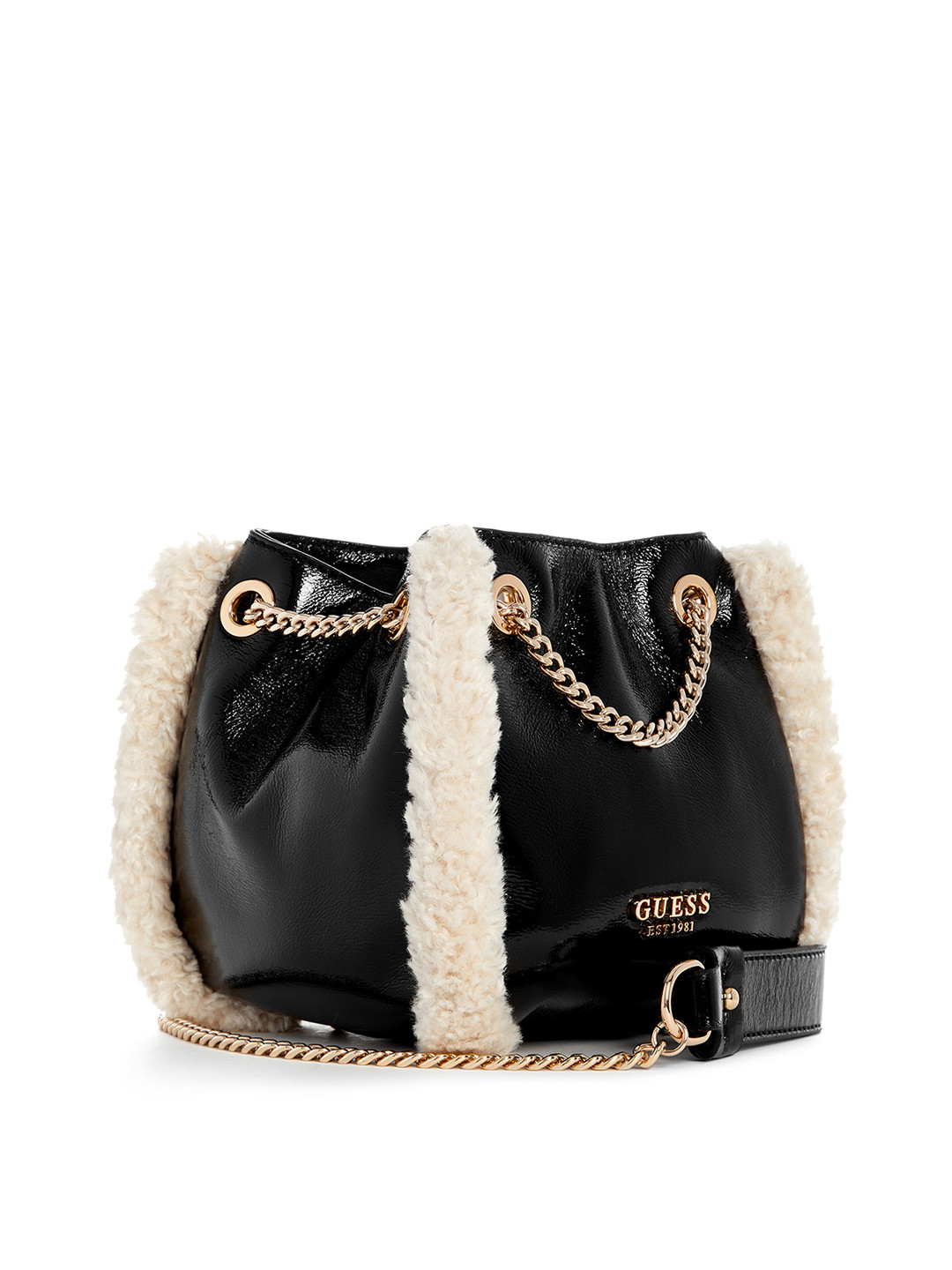 GUESS Fur PU Shoulder Bag