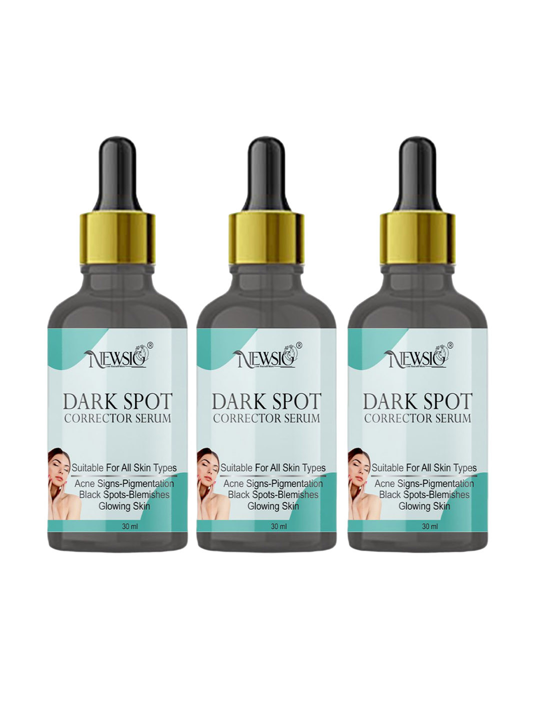 Newsio Set Of 3 Dark Spot Corrector Serum - 30 ml Each