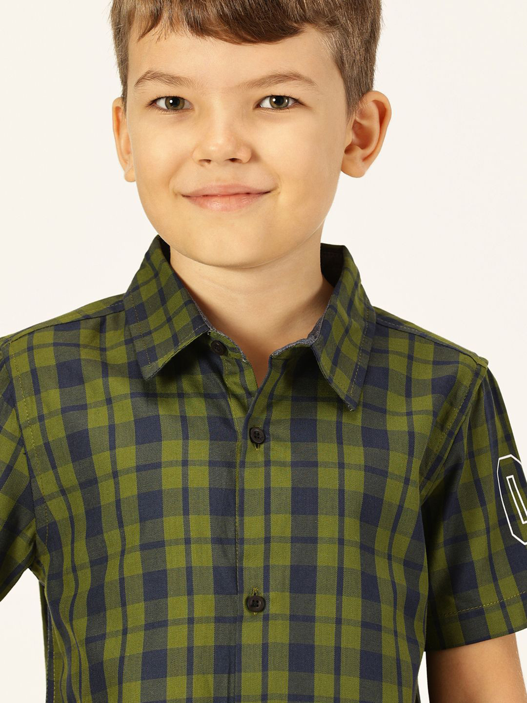 Killer Boys Premium Spread Collar Windowpane Checked Cotton Casual Shirt