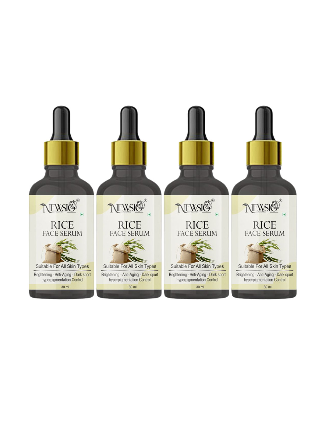 Newsio Set Of 4 Rice Water Serum-30ml Each
