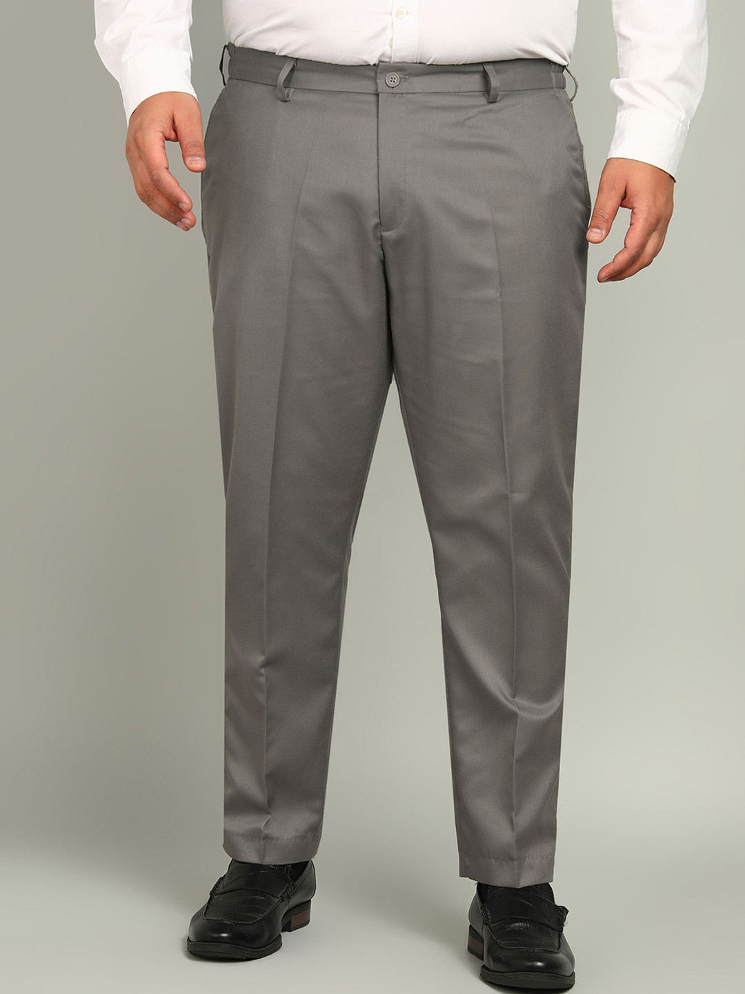 VEI SASTRE Plus Size German Grey Formal Trouser