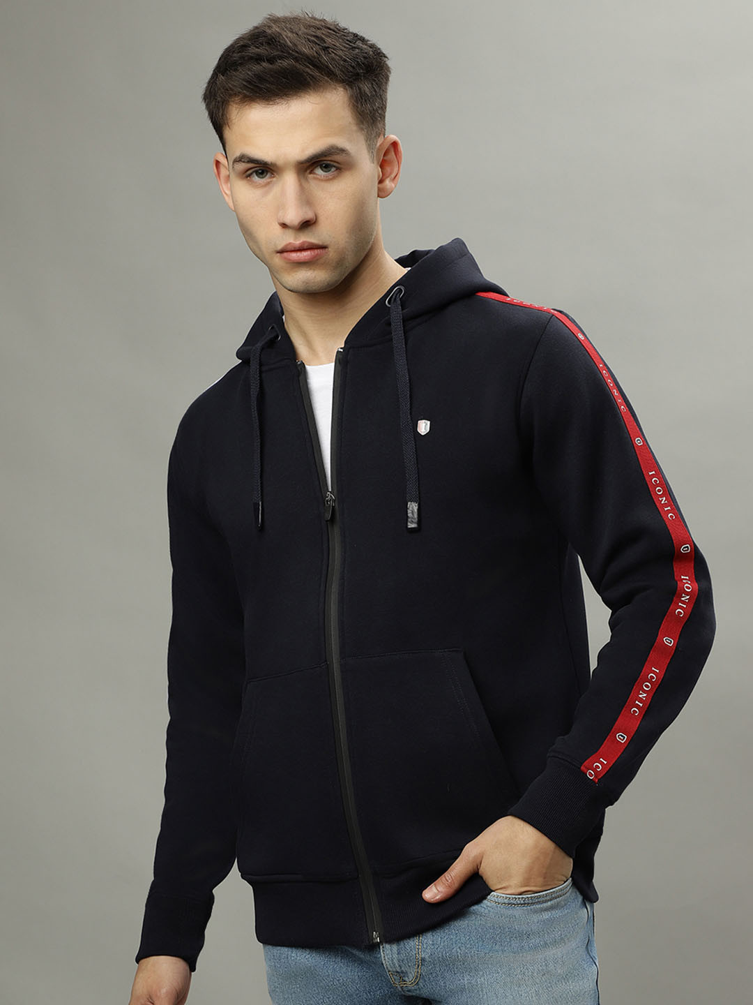 Iconic Men Cotton Hooded Sweatshirts