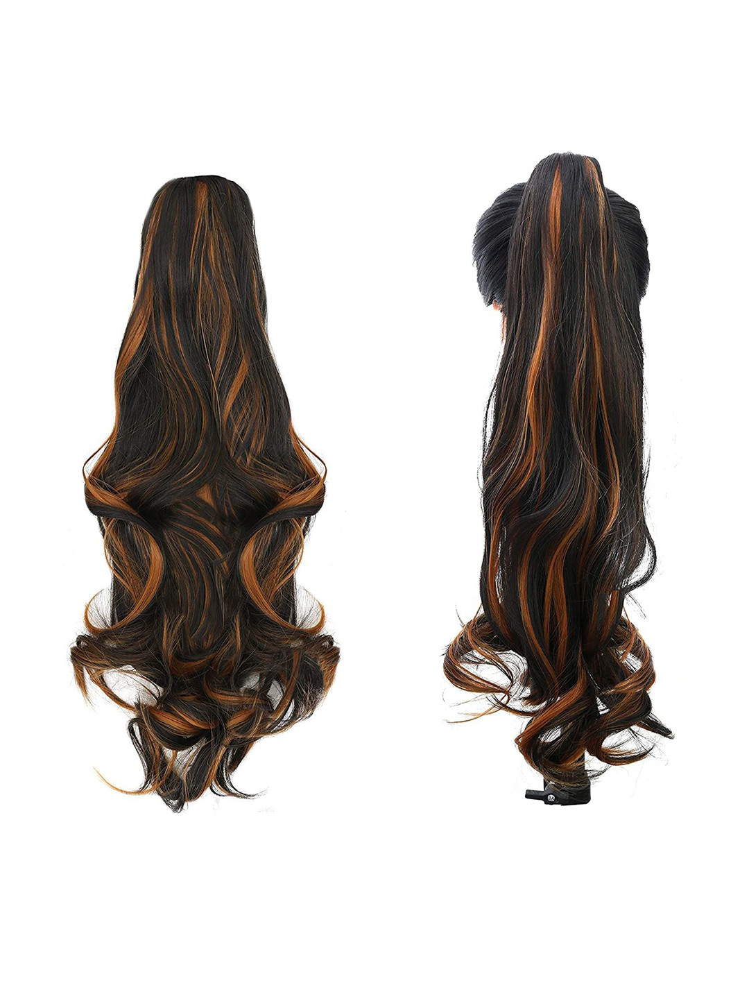 D-Divine Highlight Straight Clutcher Hair Extension - Golden