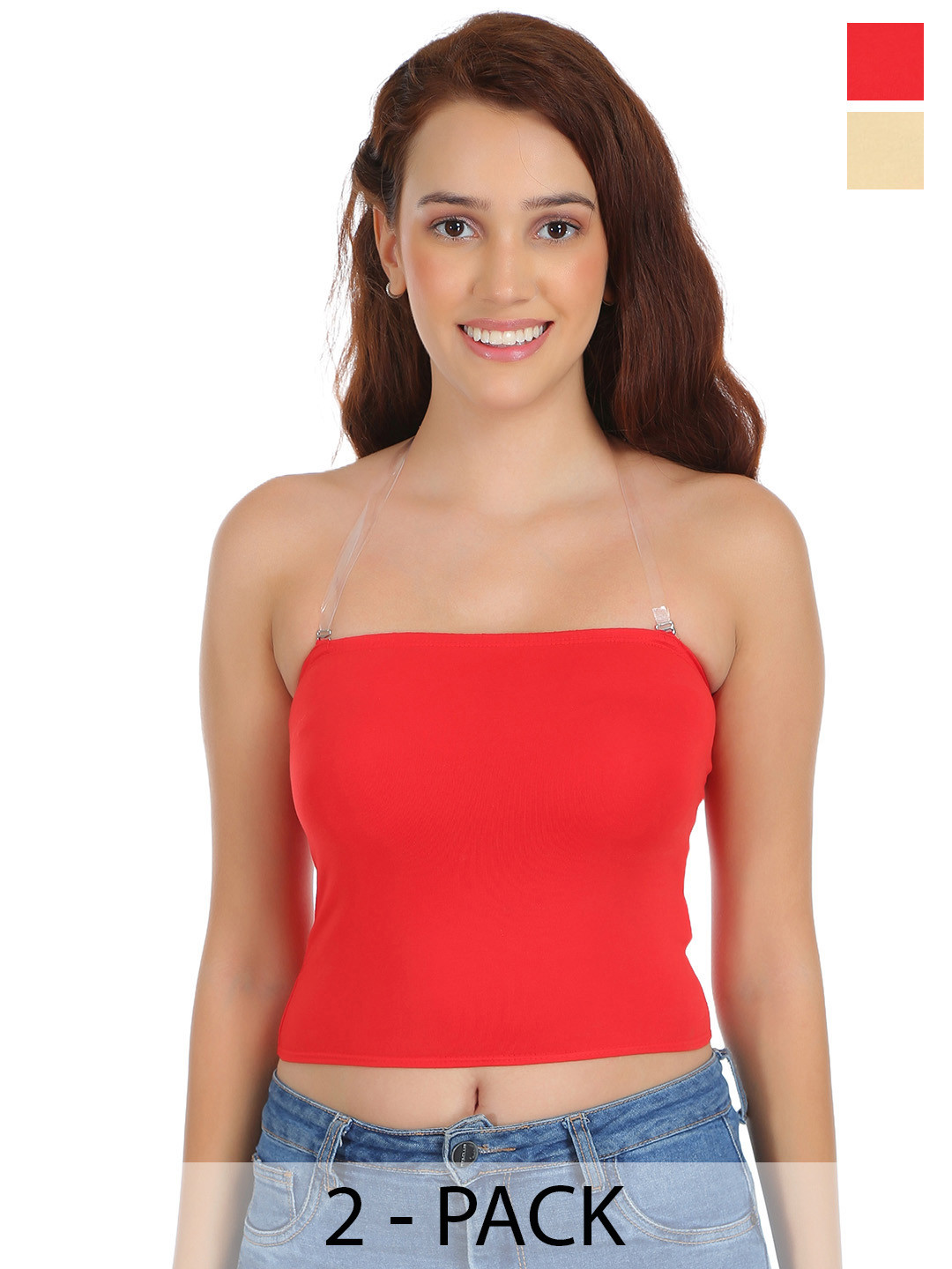 SELFCARE Women Pack Of 2 Solid Non-Padded Camisoles