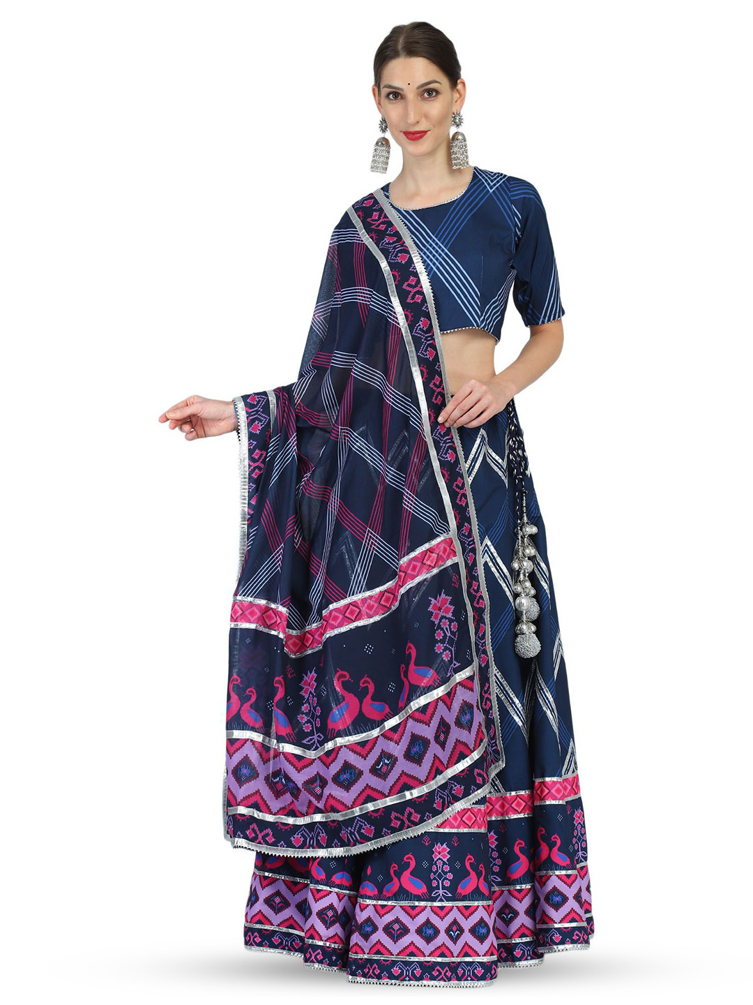 KOVET Printed Ready to Wear Lehenga & Blouse With Dupatta