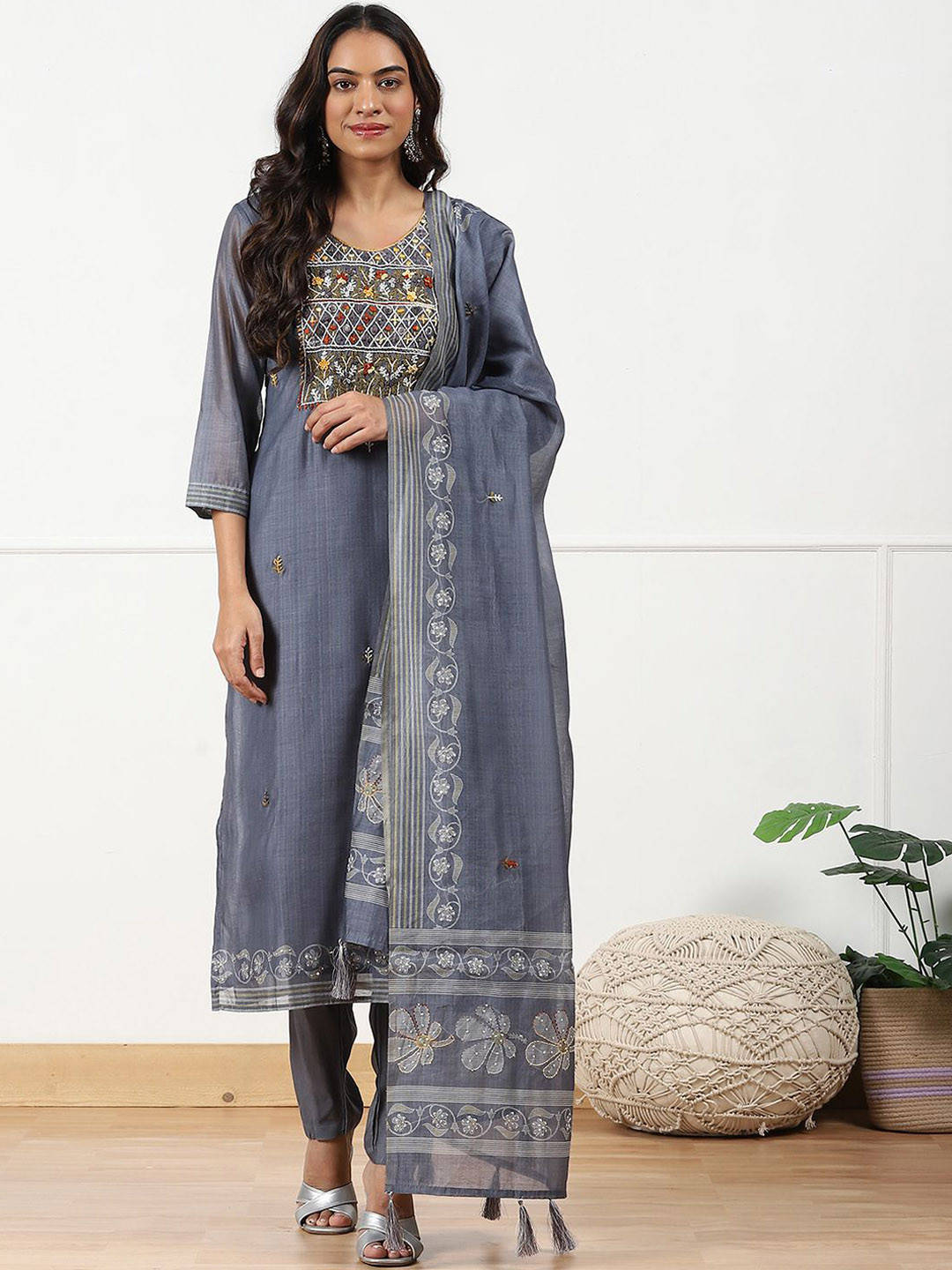 Biba Unstitched Dress Material