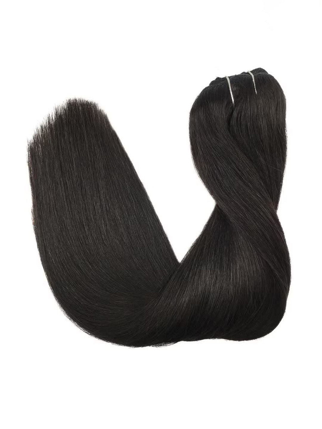 D-Divine Clip-In Hair Seamless Hair Extensions - Black