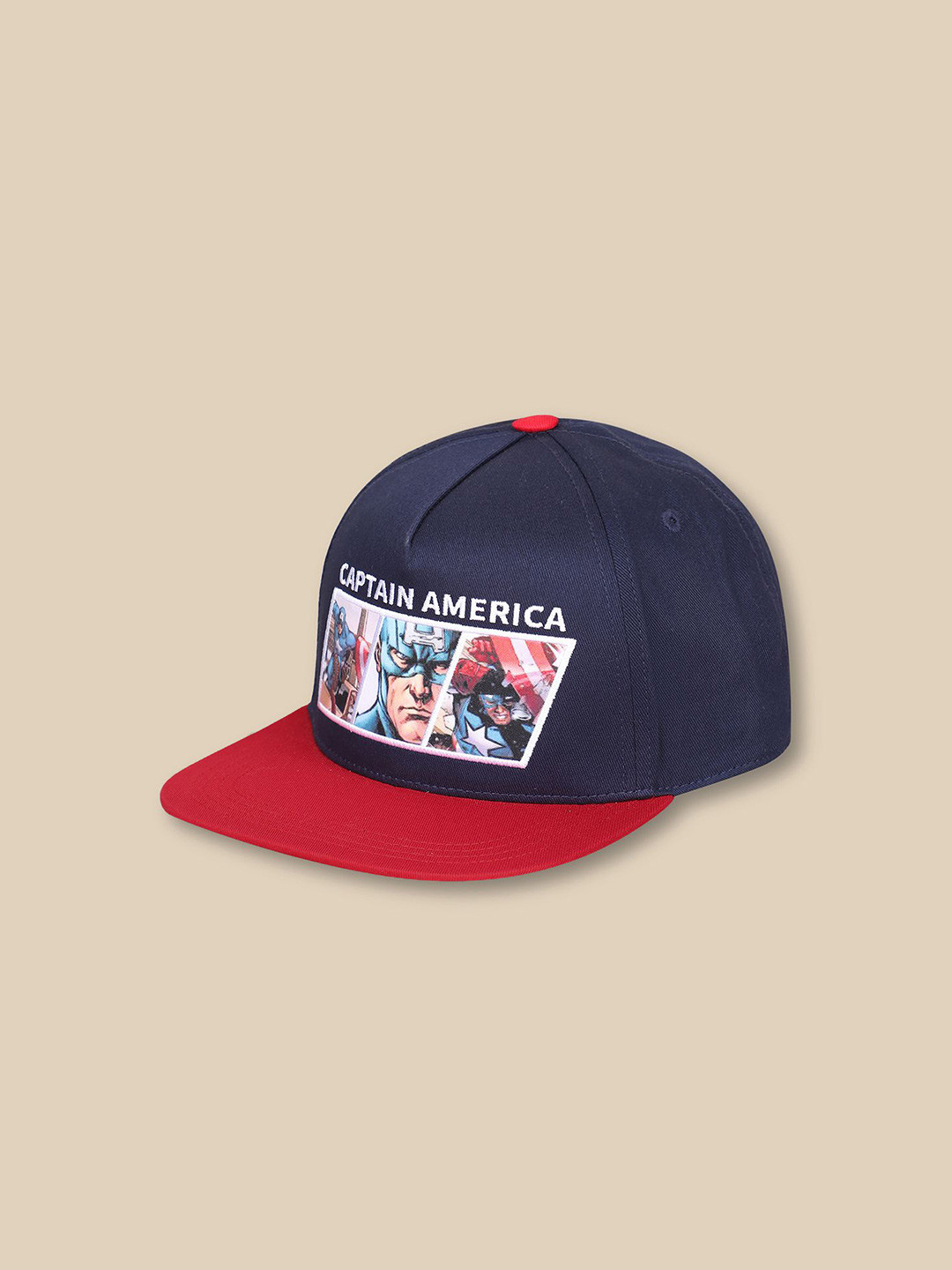 Kids Ville Boys Captain America Printed Snapback Cap
