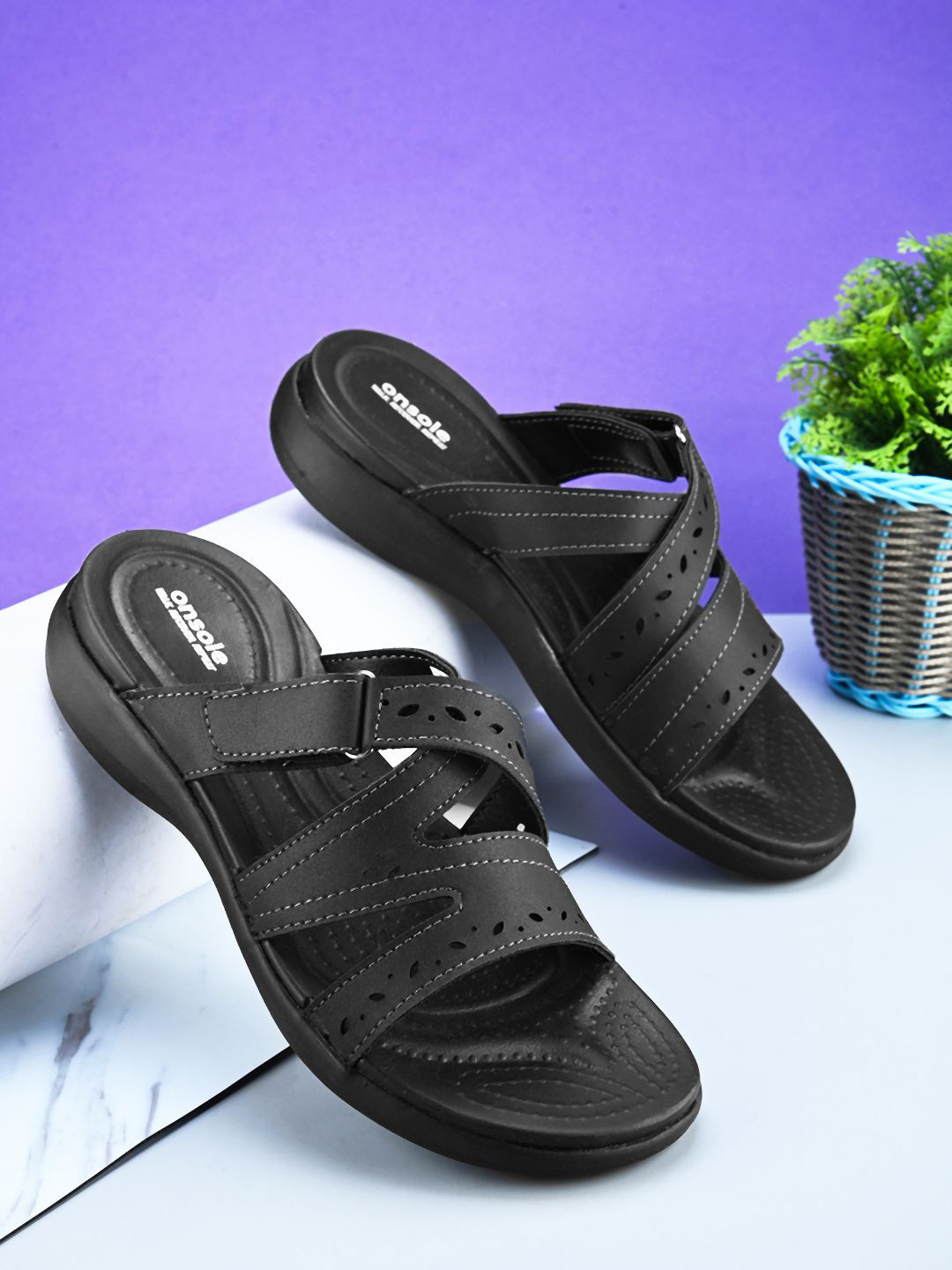 ONSOLE Women Open Toe Flats