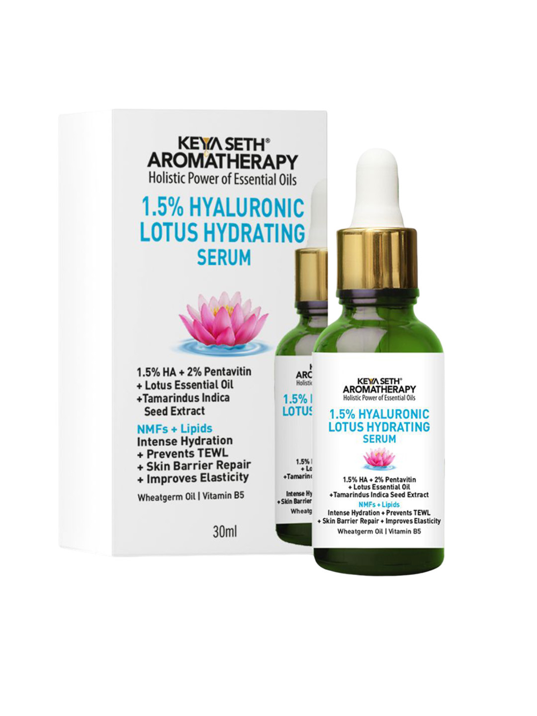 KEYA SETH AROMATHERAPY  Lotus Hydrating Serum With 1.5% Hyaluronic Acid - 30 ml