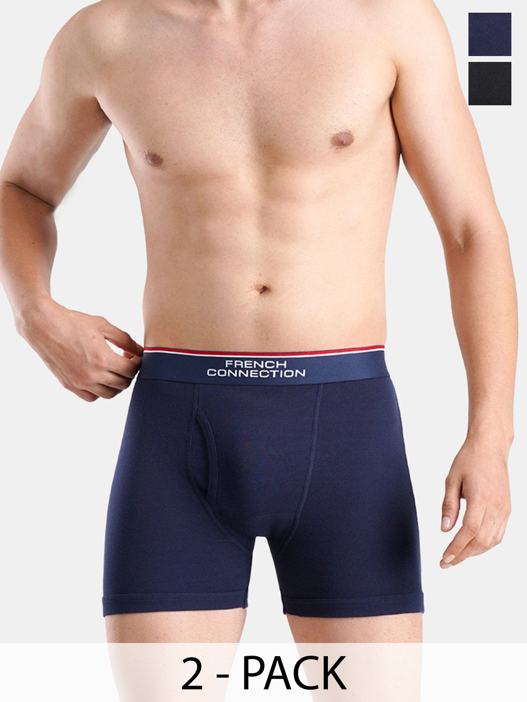 French Connection Pack Of 2 Men Trunk OXFORDCLASSIC BLUE-NAVEL ACADEMY