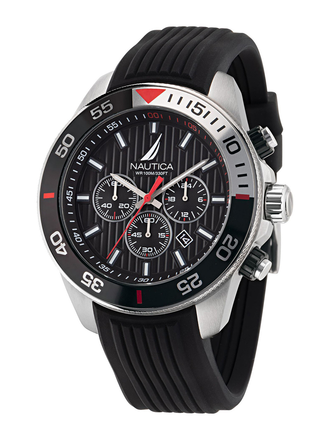 Nautica Men Patterned Dial & Straps Analogue Watch NAPNOS301