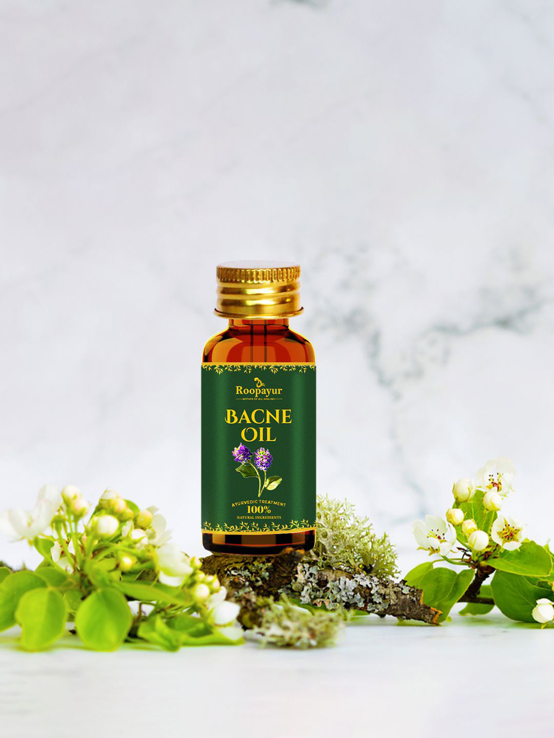 ROOPAYUR Bacne Oil With Natural Ingredients - 30 ml