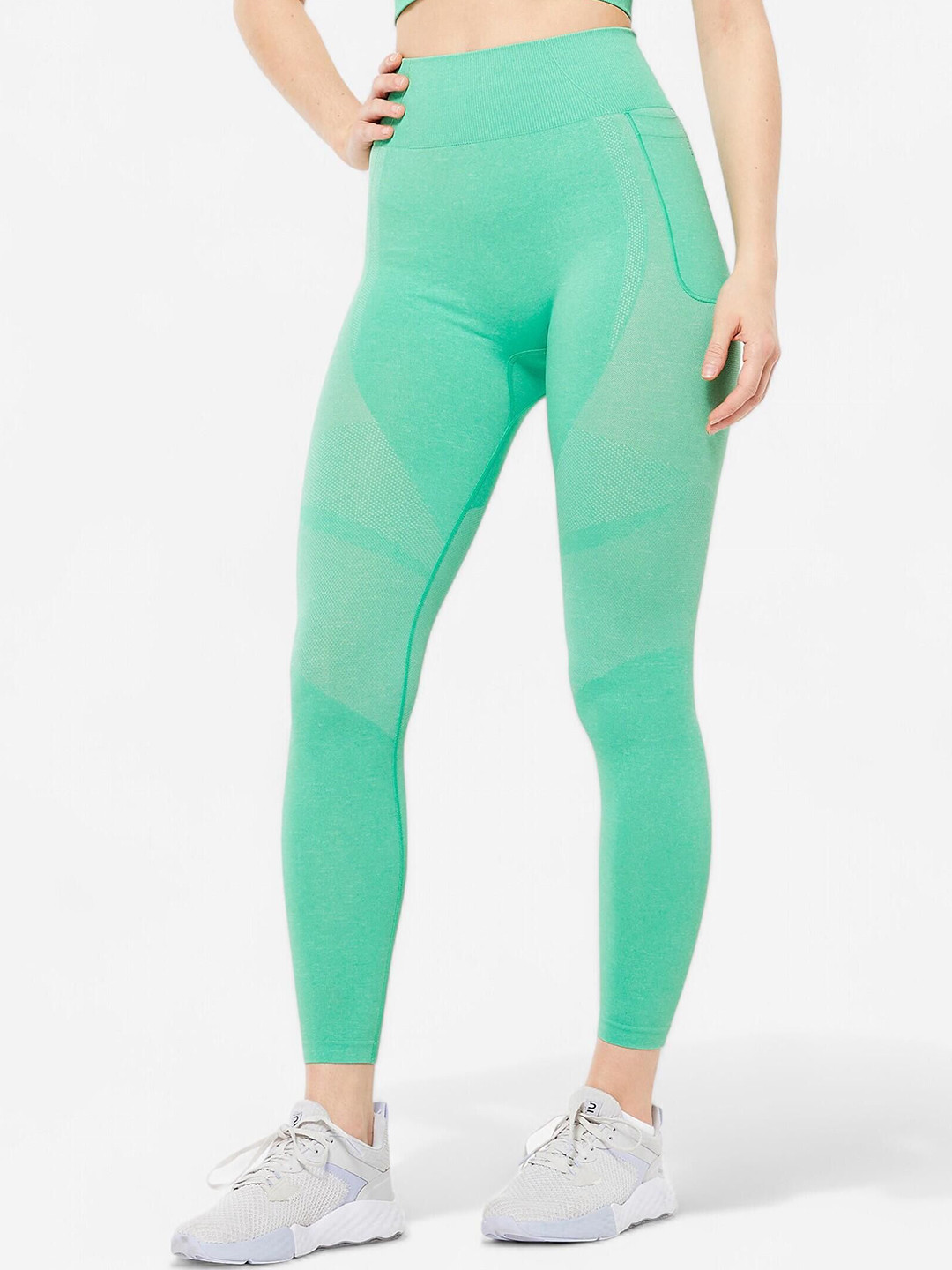 Decathlon DOMYOS High Waist Ankle-Length Gym Tights