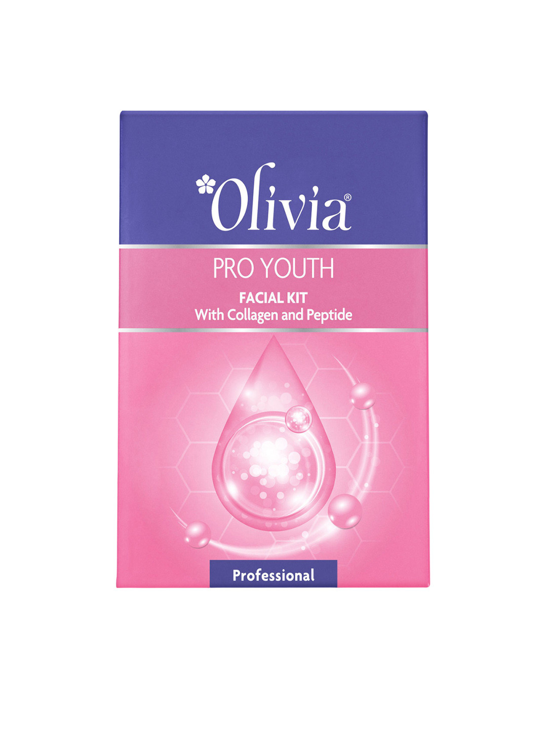 Olivia Professional Pro Youth Facial Kit - Scrub, Gel, Mask, Serum & Cream - 56 g