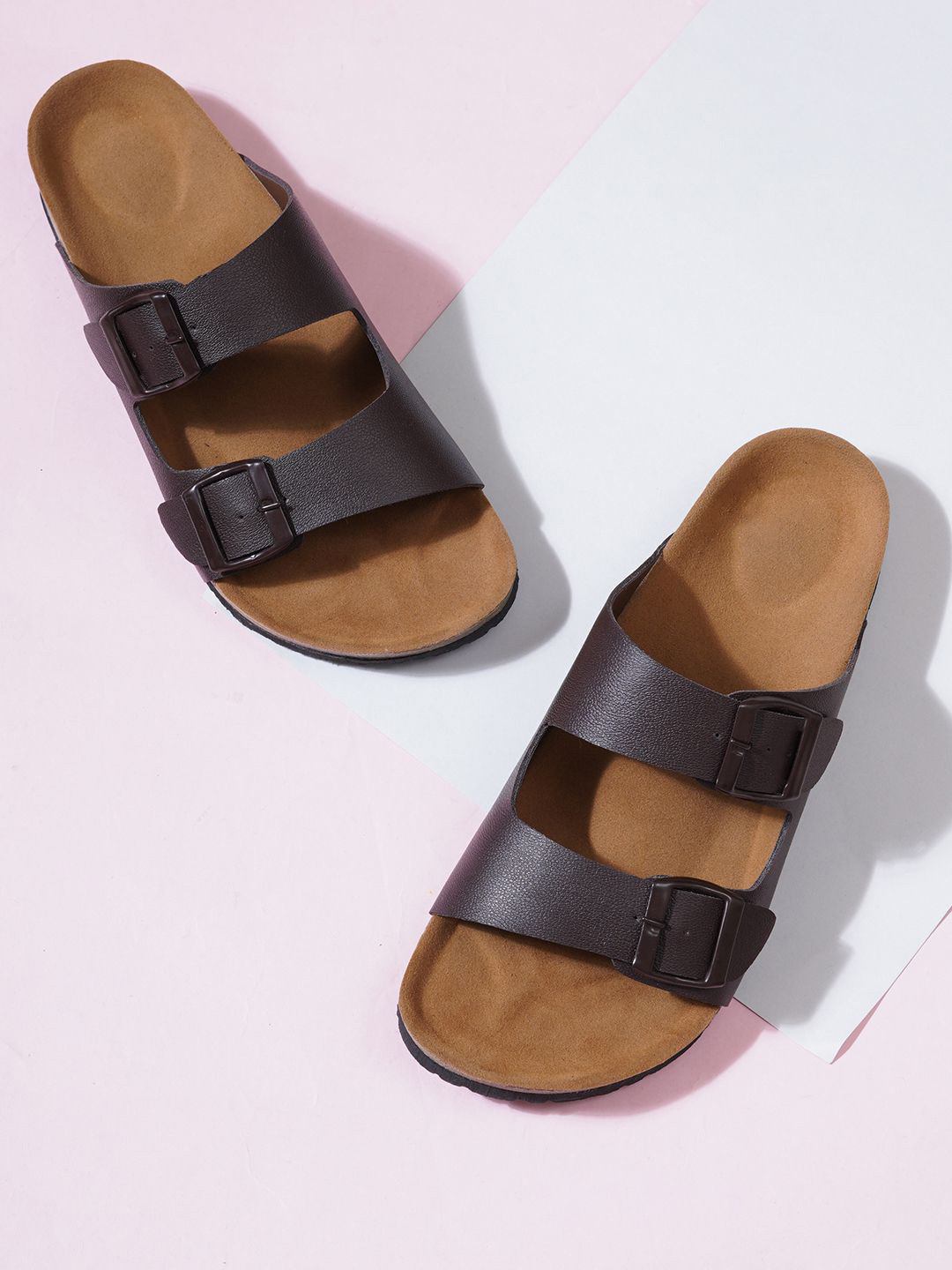 The Roadster Lifestyle Co Women Buckled Casual Open Toe Flats