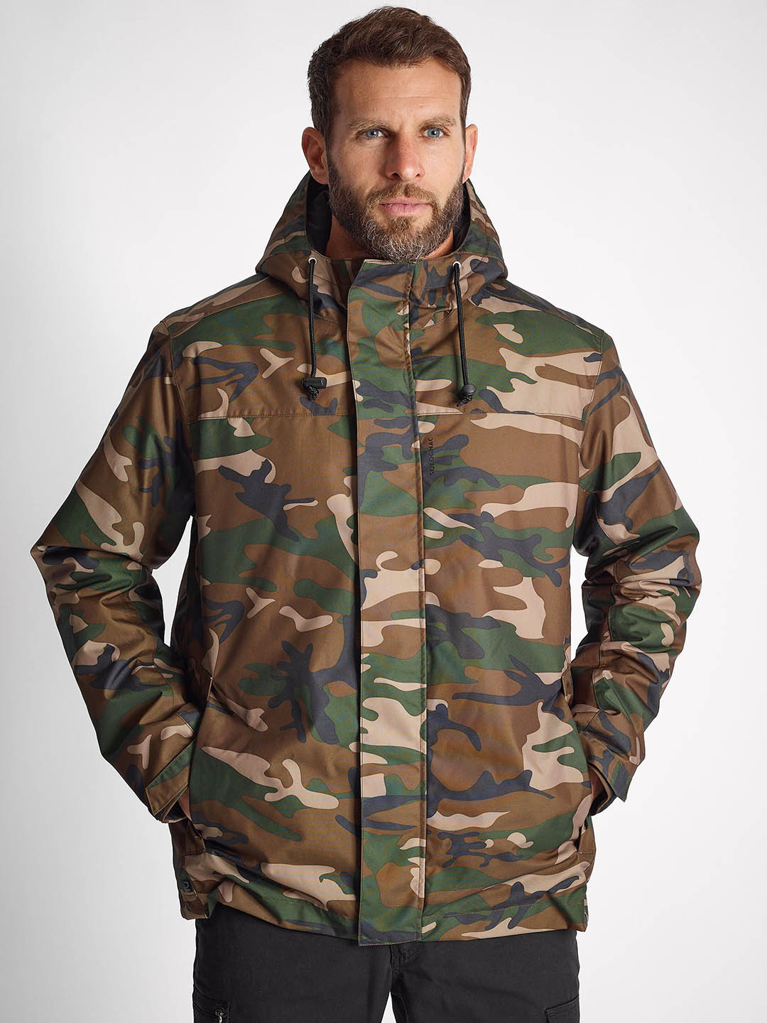 Decathlon SOLOGNAC - Men Green Camouflage -10 Degrees Hiking Jackets
