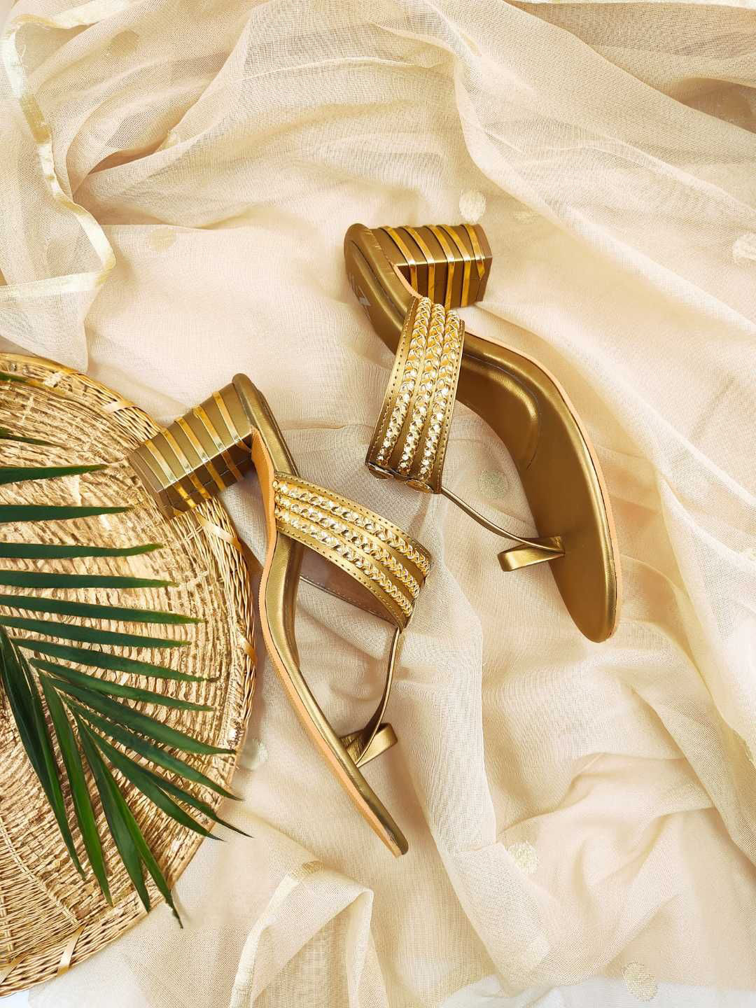 THE MADRAS TRUNK Block Pumps with Buckles