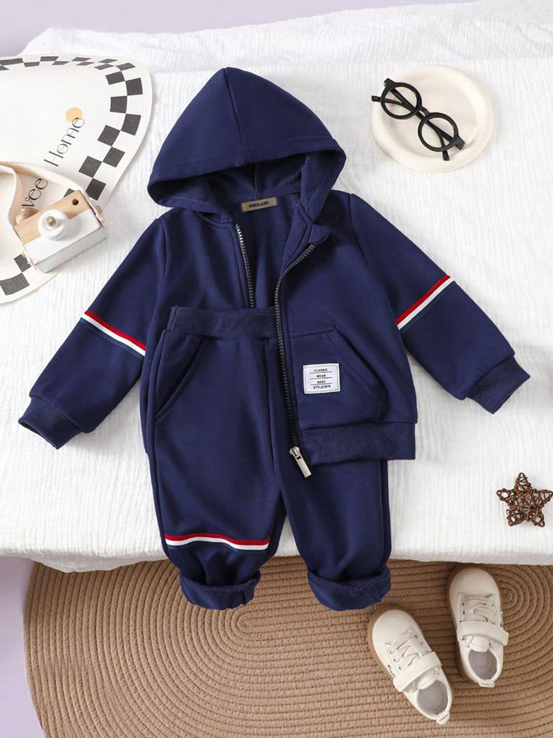 INCLUD Boys Coat with Trousers Clothing Set