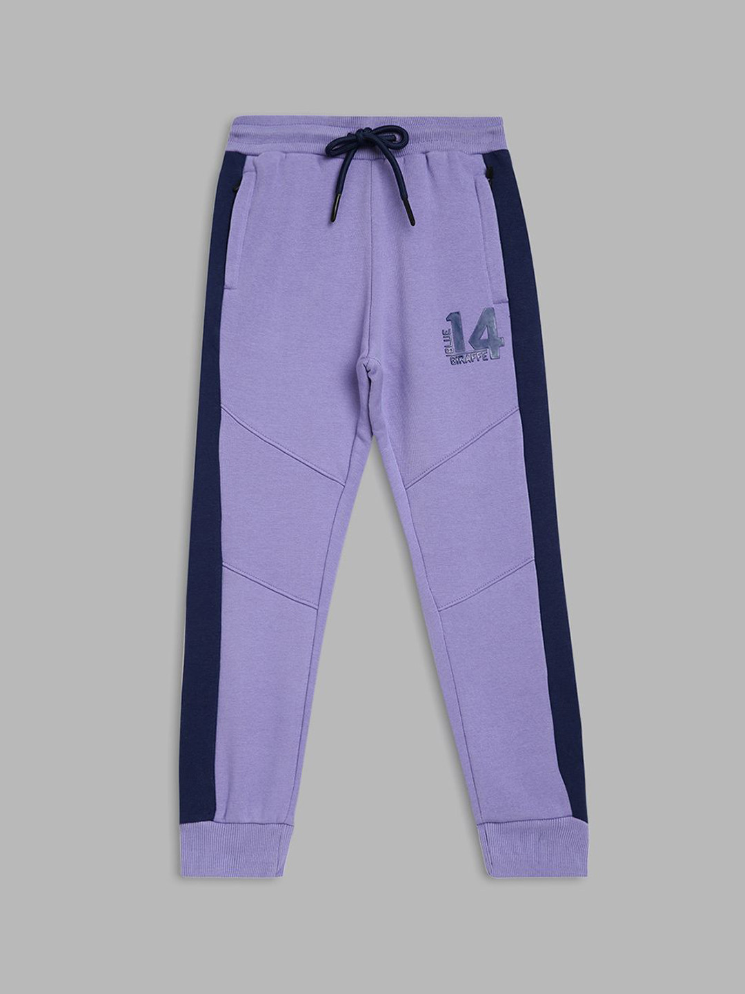 Blue Giraffe Boys Straight Fit Mid-Rise Joggers