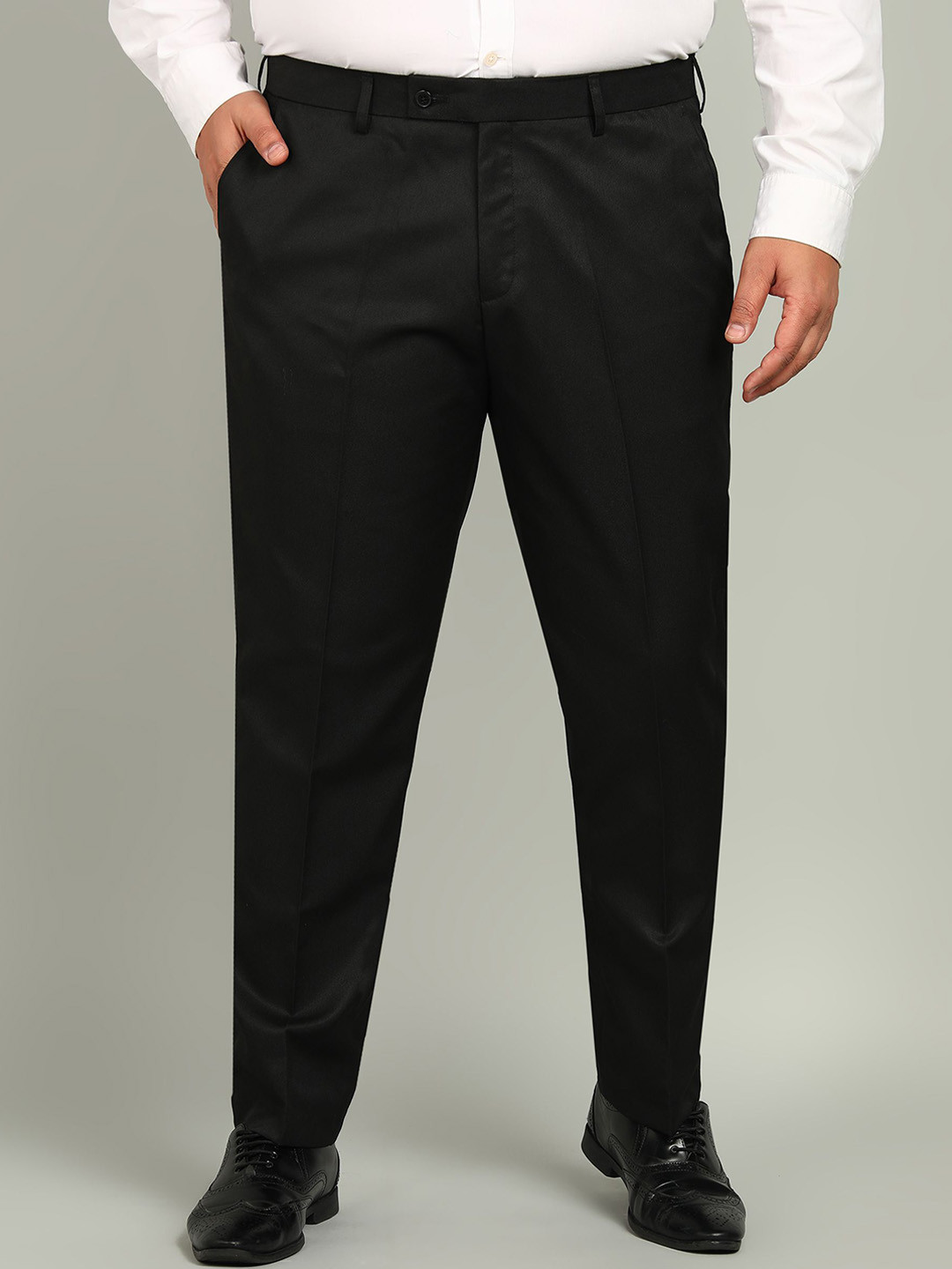 VEI SASTRE Plus Size Black Formal Trouser