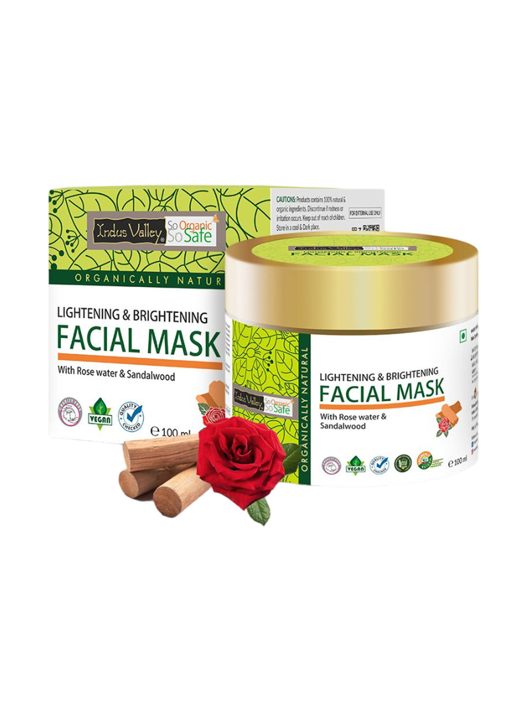 Indus Valley Lightening & Brightening Facial Mask - 100 ml