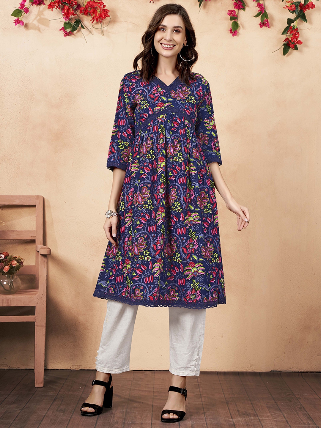 Anouk Women Floral Printed Kurta - Kurtas for Women 31125716 | Myntra