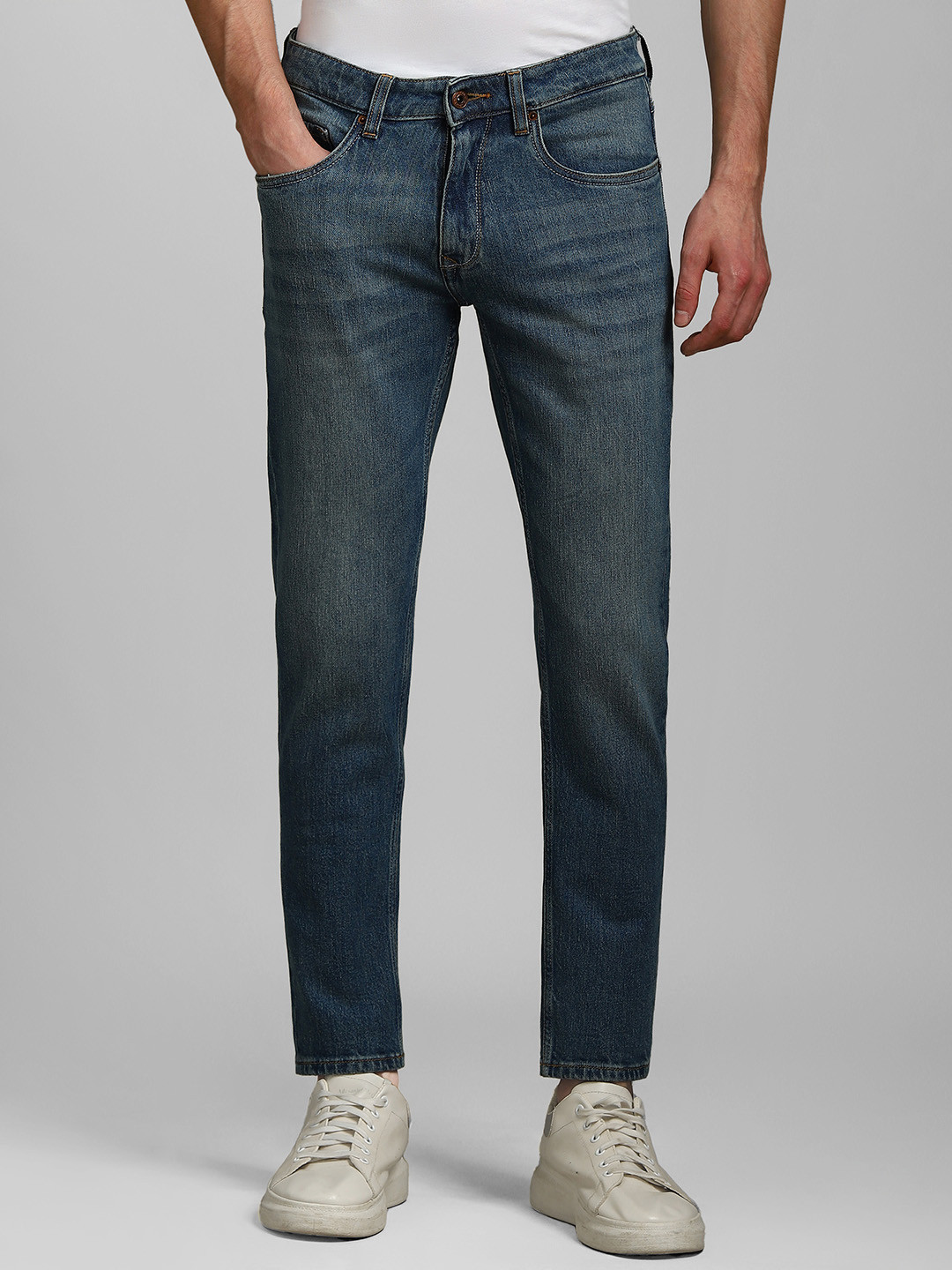 Louis Philippe Jeans Men Cotton Light Fade Regular Fit Jeans