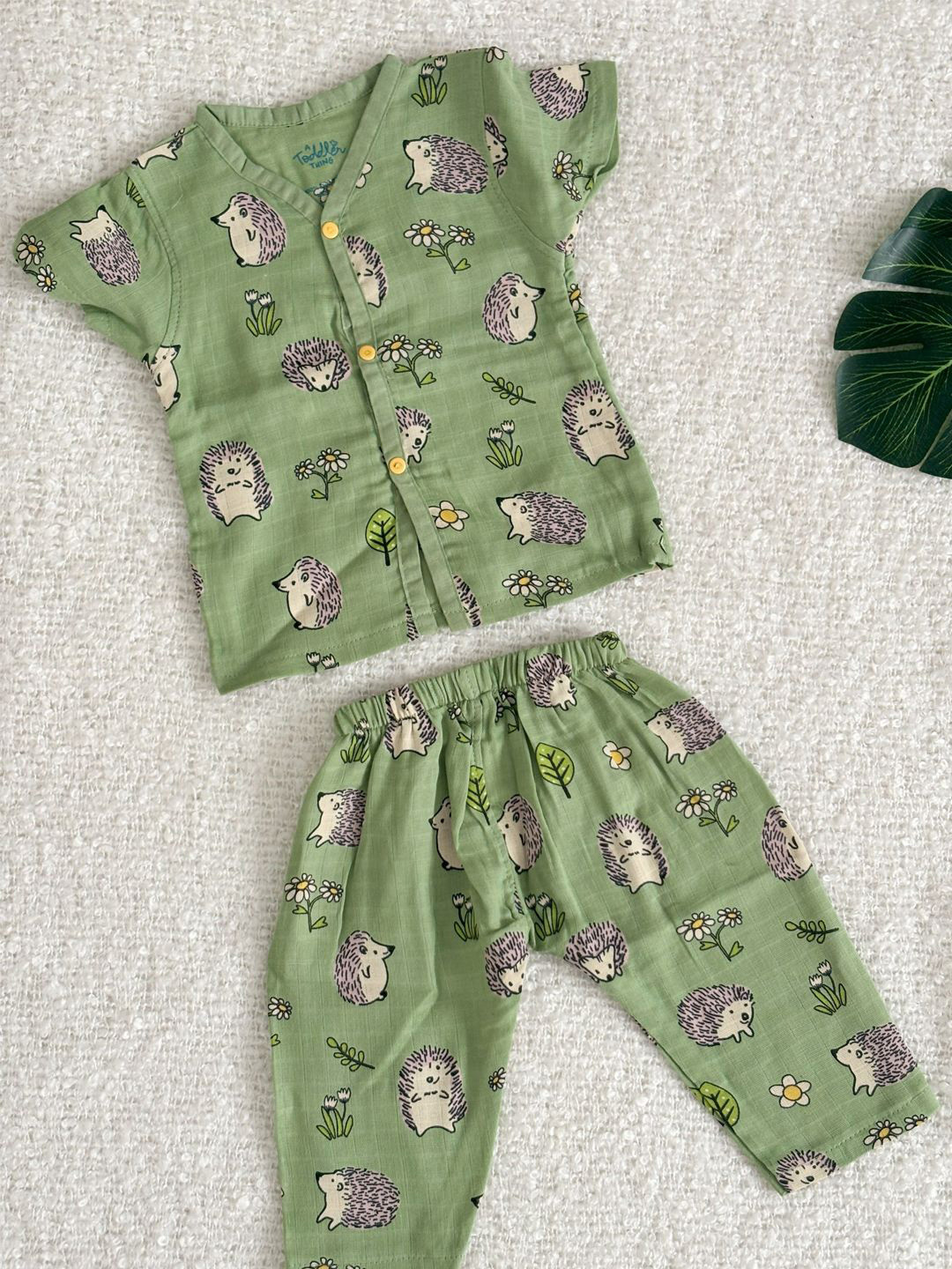 A Toddler Thing Kids Organic Cotton Conversational Printed Night suit