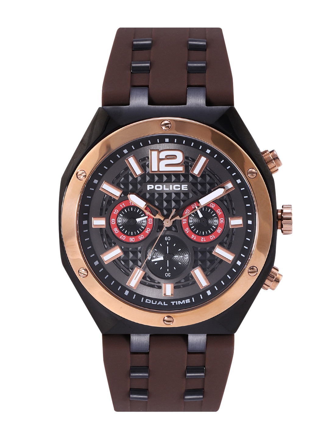 Police Men Analogue Chronograph Watch PL15995JSBR61PW