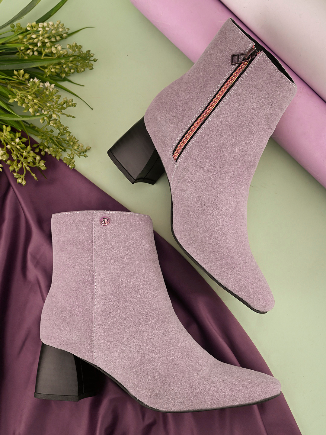 El Paso Women Causal Block-Heeled Chelsea Boots