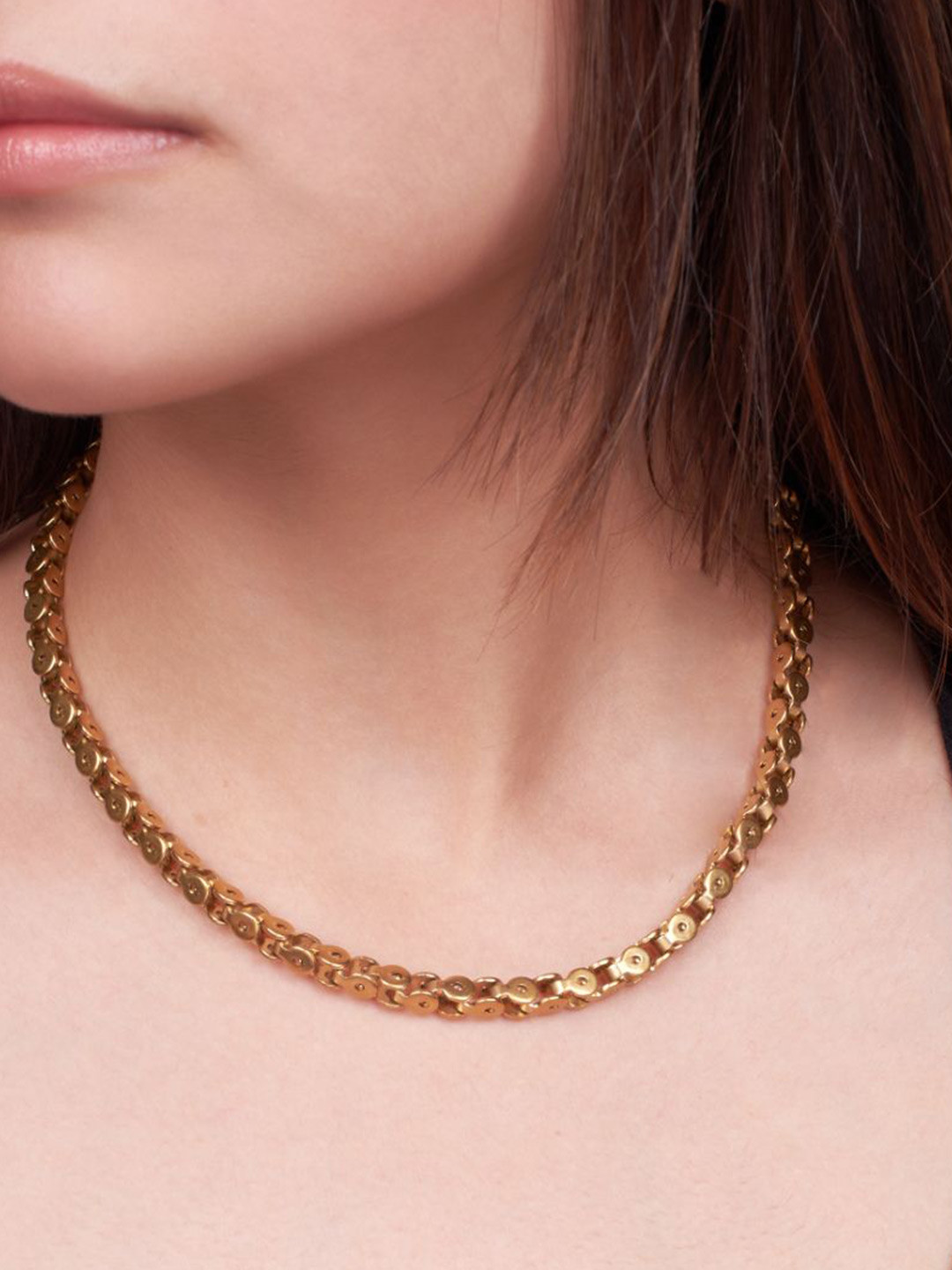 SALTY Stainless Steel Artisan's Link Necklace