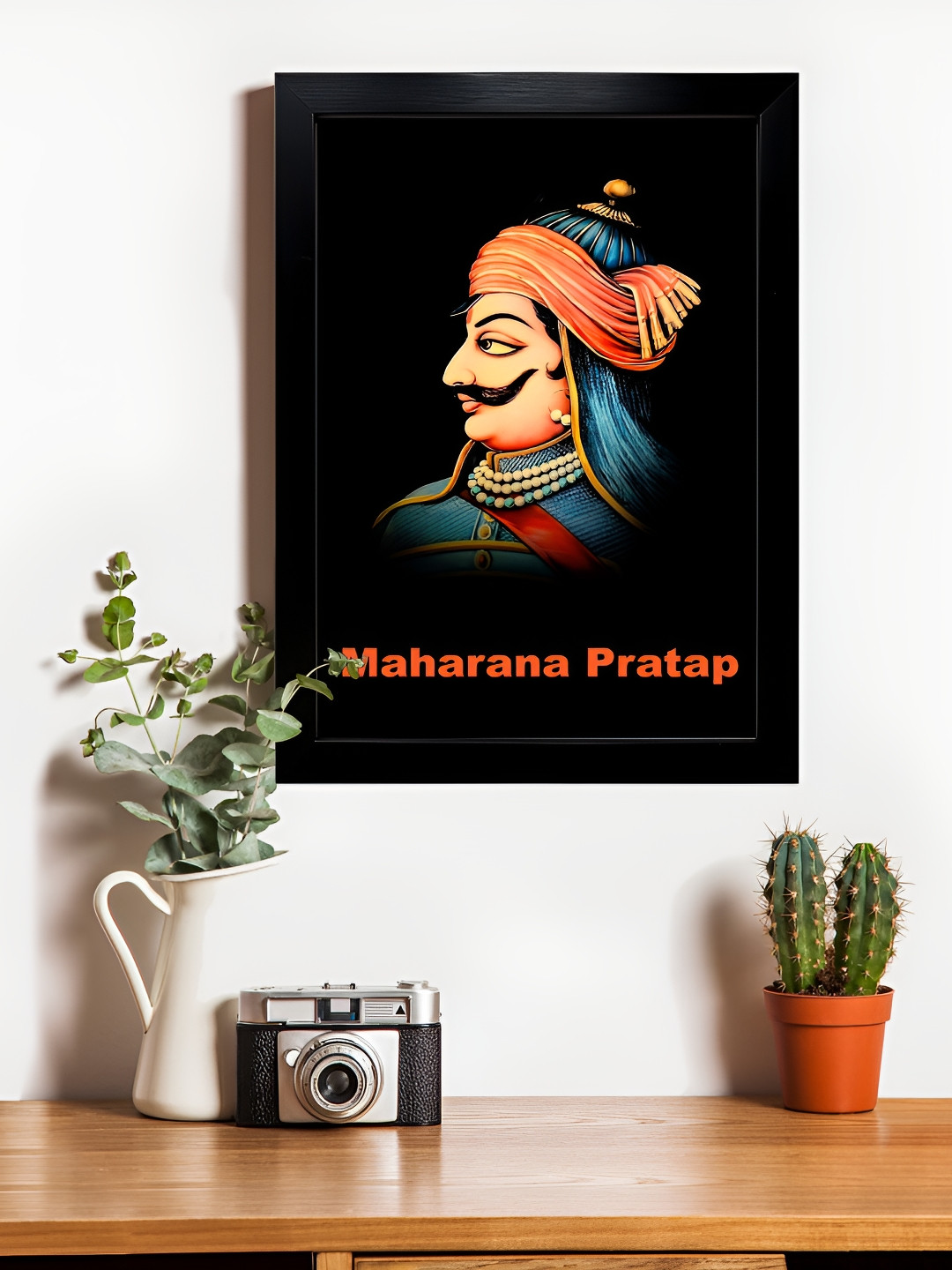 Hawai Black & Blue Wooden Transparent Acrylic Sheet Gold Plated Wall Photo Frame