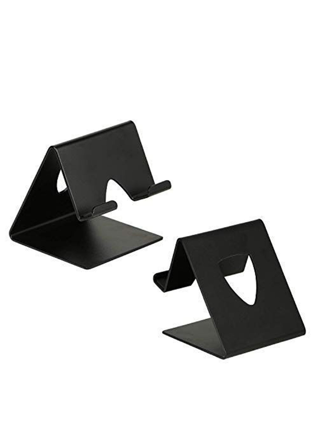 prettykrafts Black 2 Pieces Iron Phone Holder