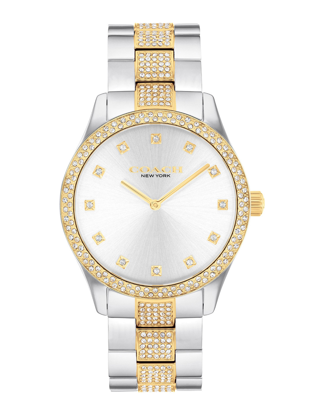 Coach Unisex Brooks Embellished Dial Bracelet Style Straps Analogue Watch 14400034