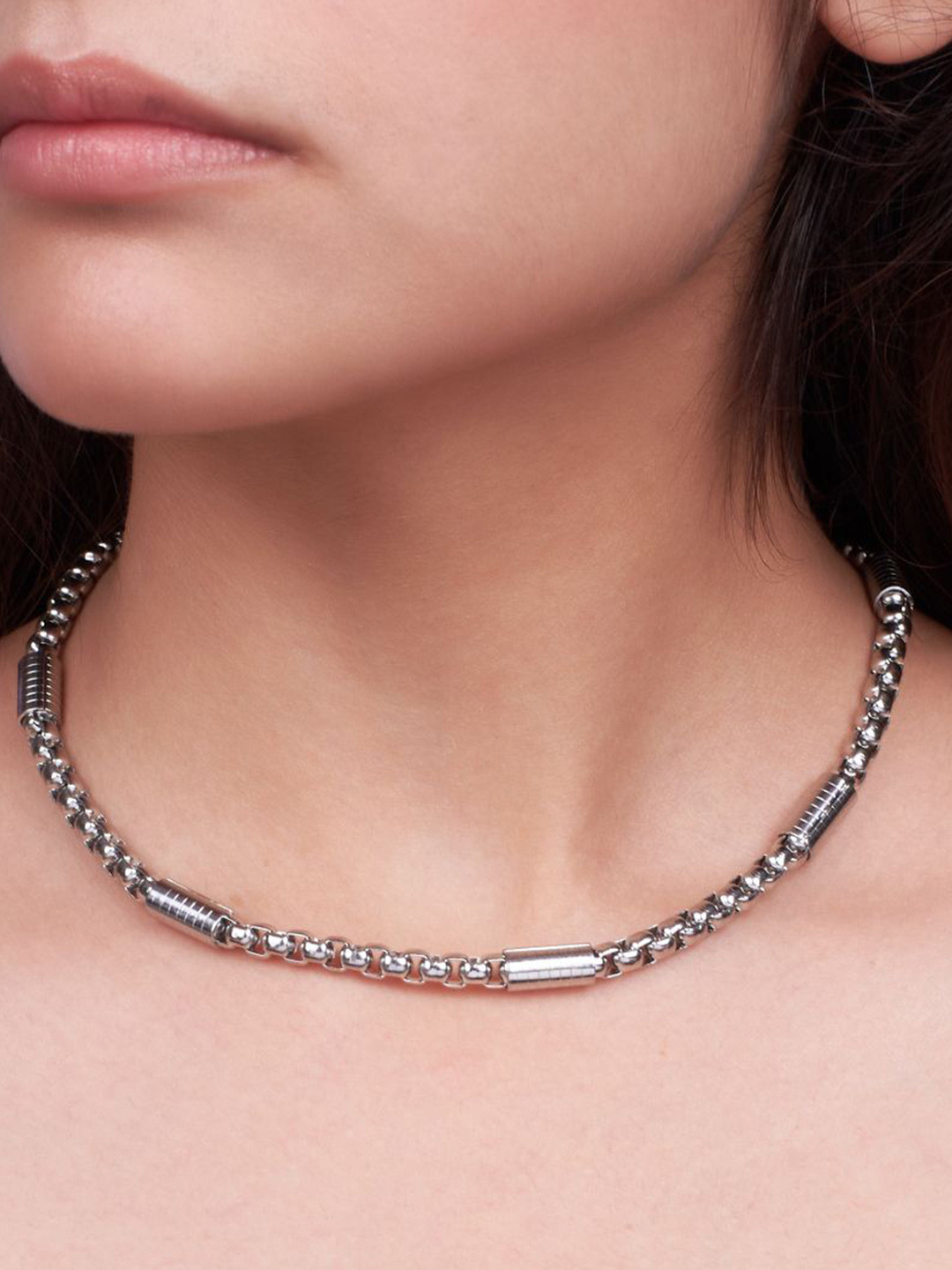 SALTY Stainless Steel Molten Necklace