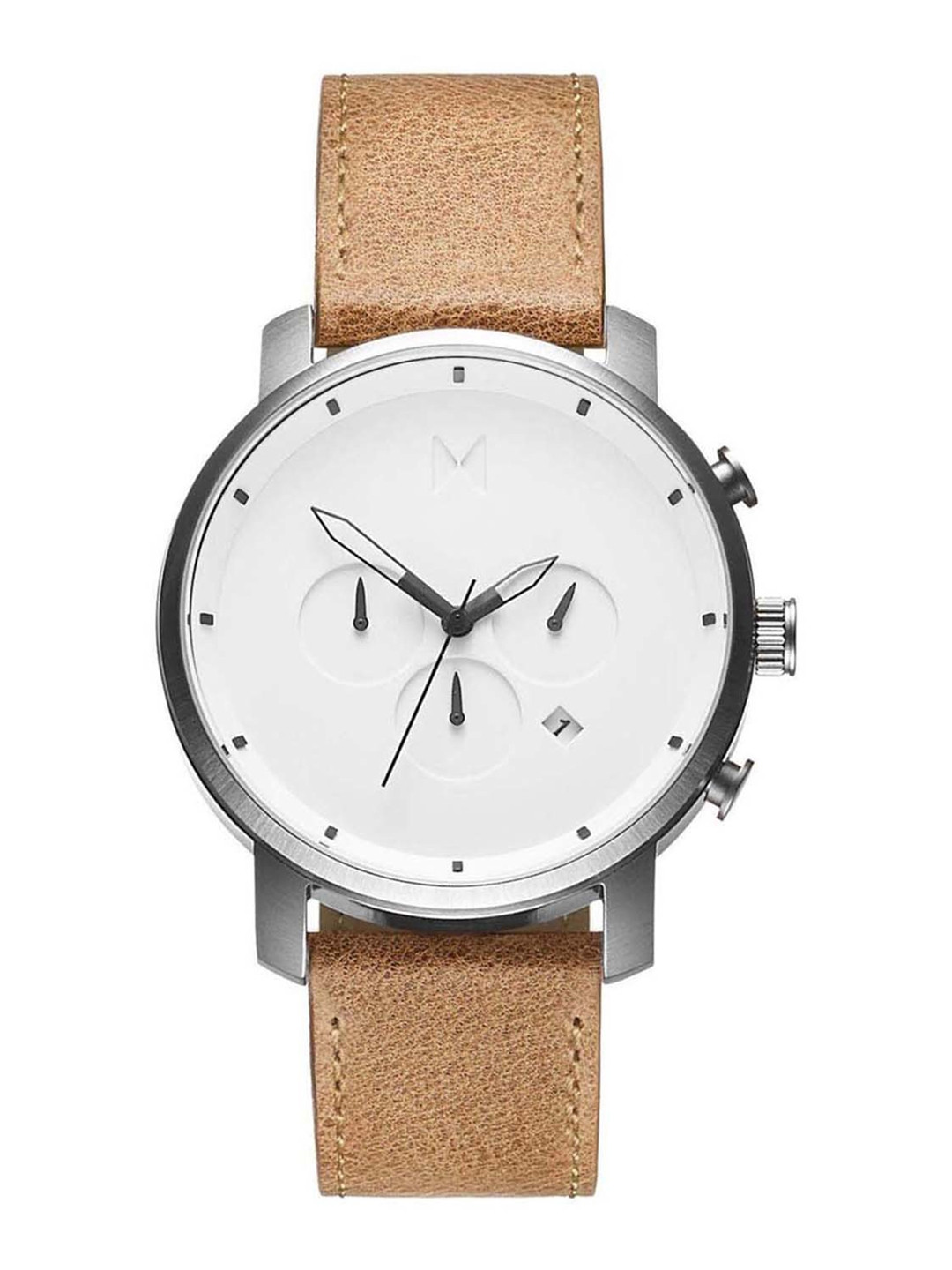 MVMT Men Chrono Leather Chronograph Analogue Watch MC01WT