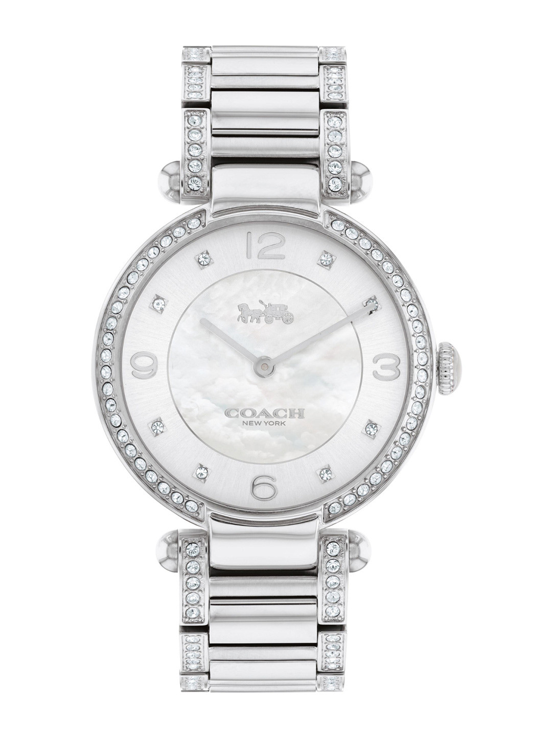 Coach Women Cary Mother Of Pearl Analogue Watch 14503830