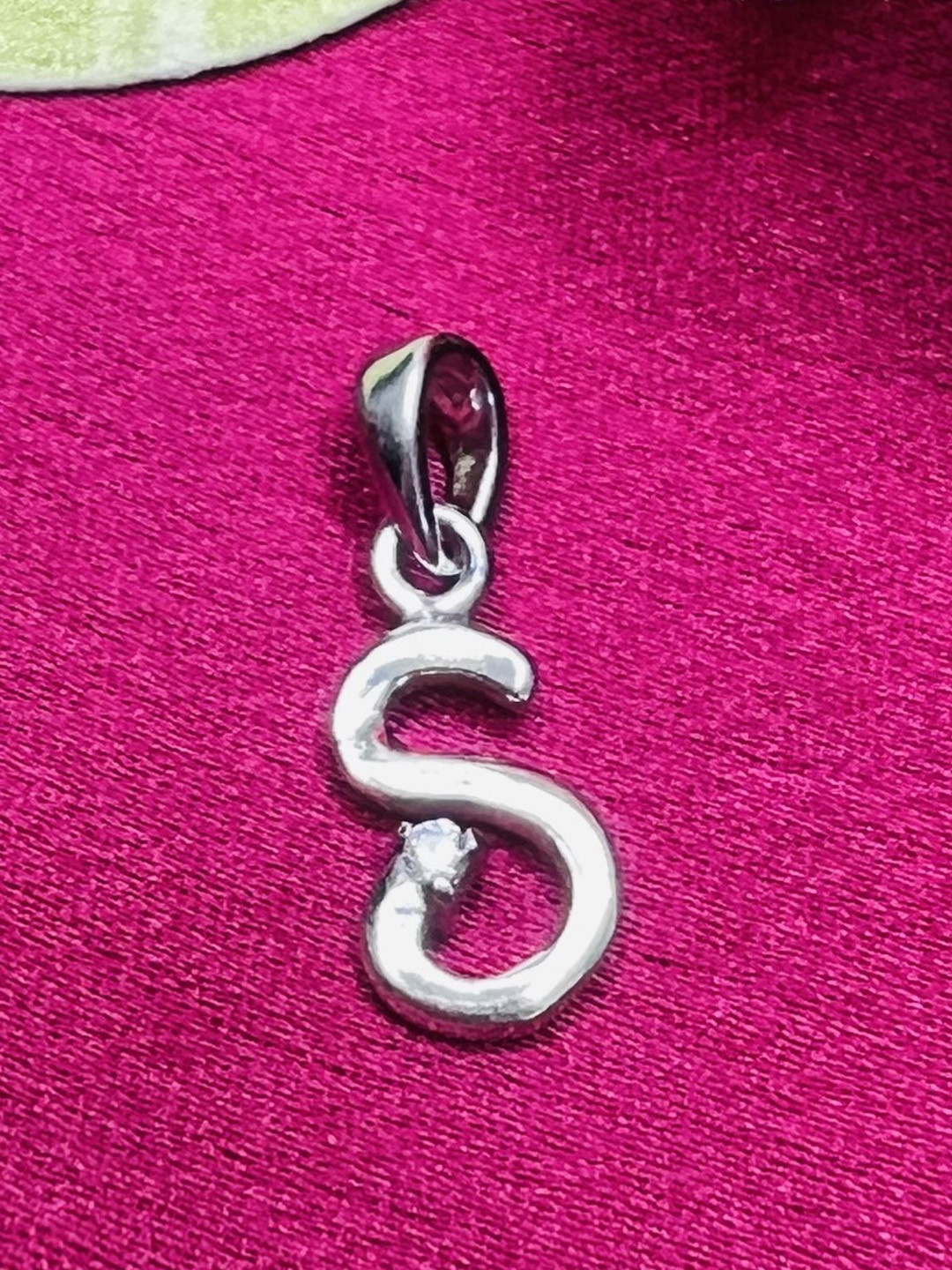 Arte Jewels Cubic Zirconia Studded Contemporary Pendant