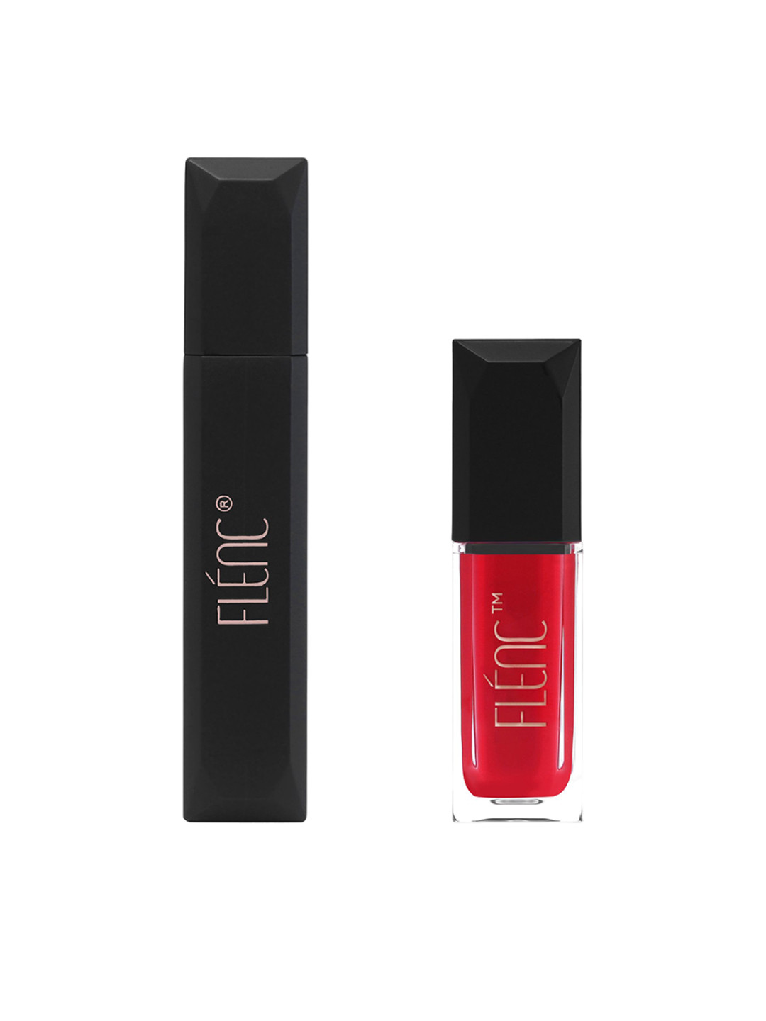 FLENC Velvet Matte Liquid Lipstick - 5 ml - Pink With Mascara - 15 ml