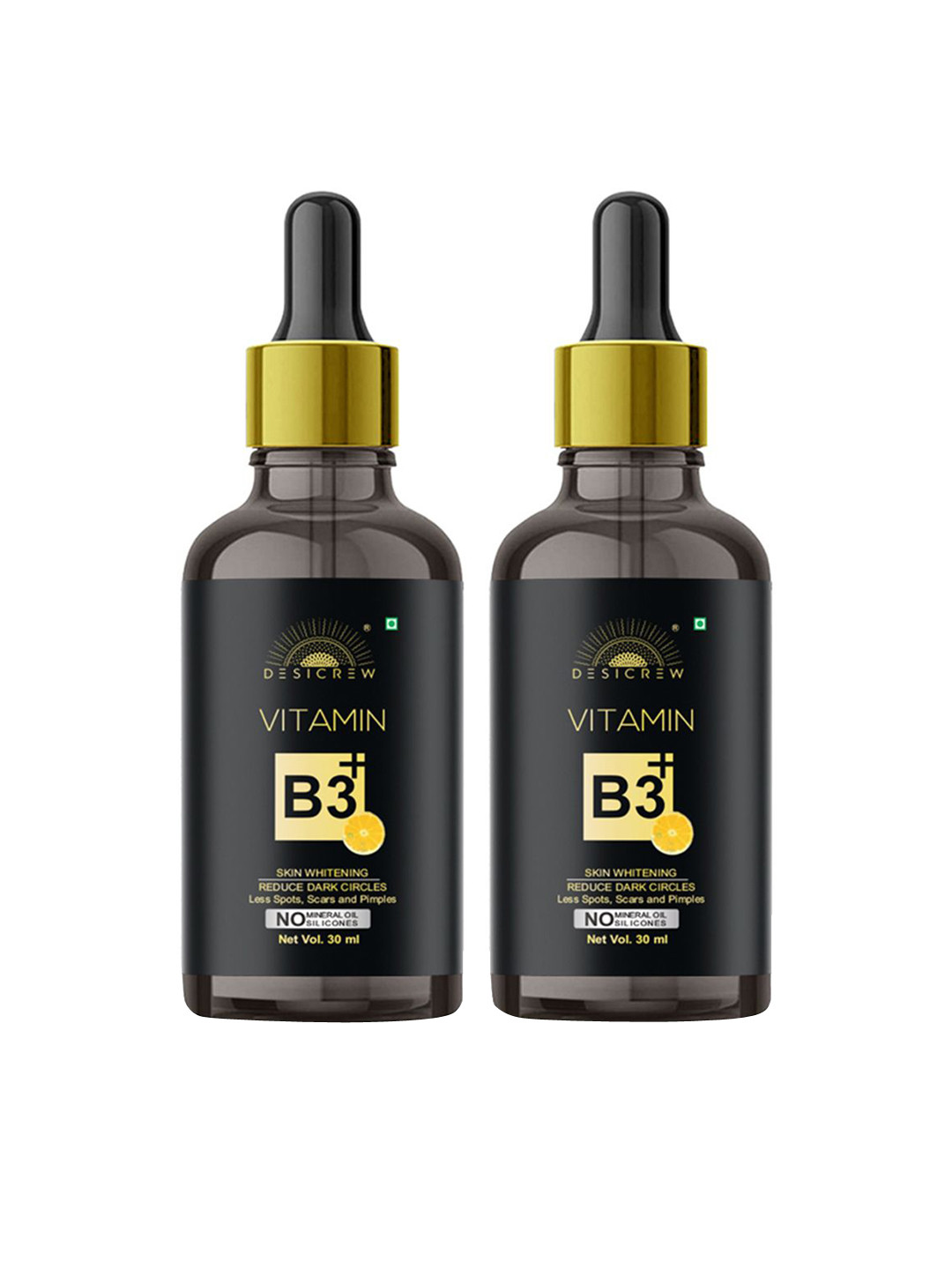 Desi Crew Set Of 2 Vitamin B3 Skin Whitening Serum - 30 ml Each