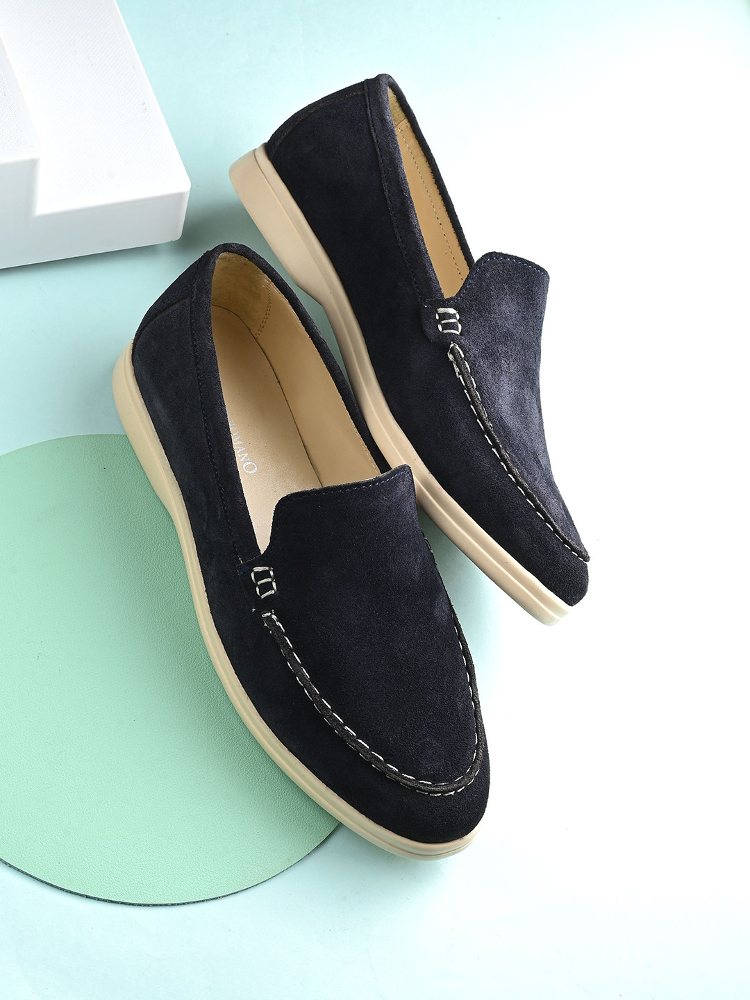 CARLO ROMANO Women Solid Suede Smart Casual Loafers