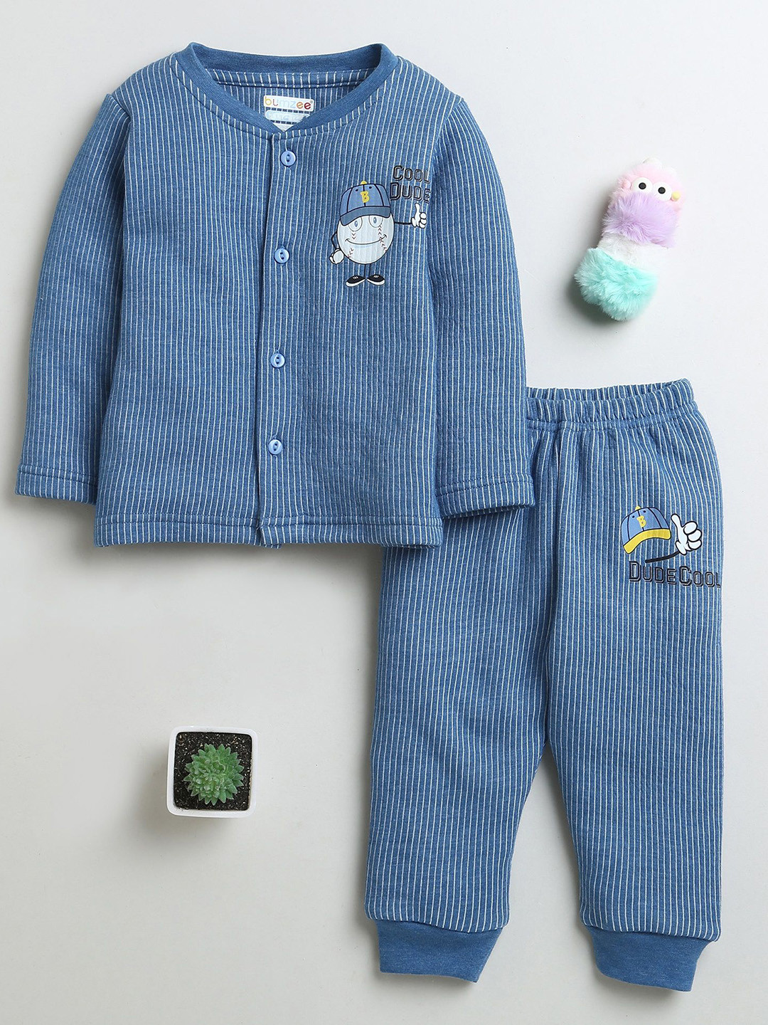 BUMZEE Boys Round Neck Cotton Thermal Set